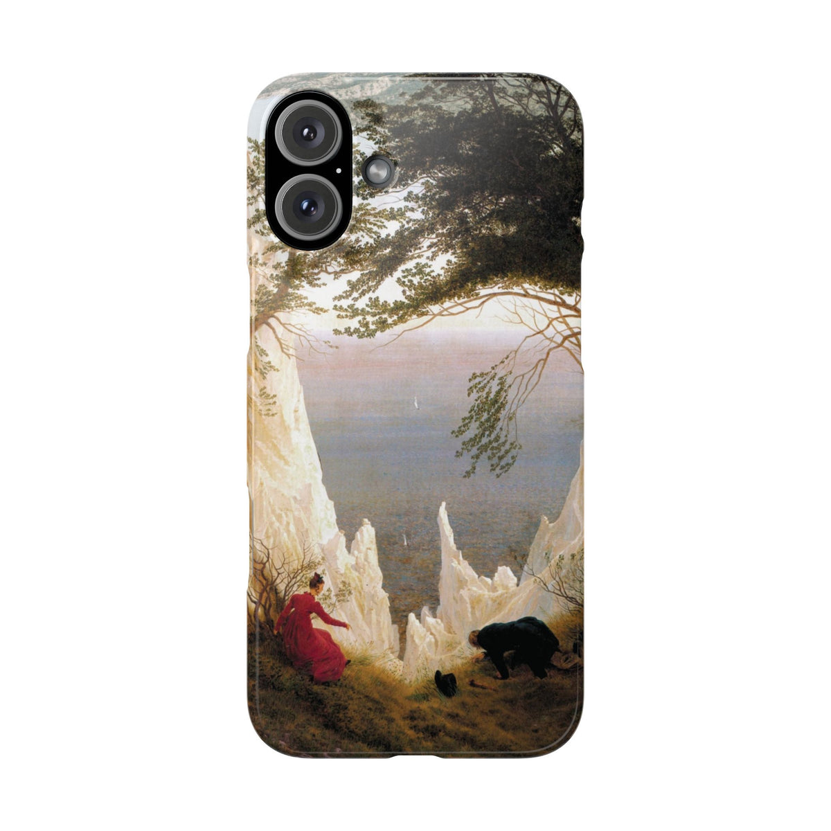 Chalk Cliffs on Rügen by Caspar David Friedrich - iPhone Slim Case