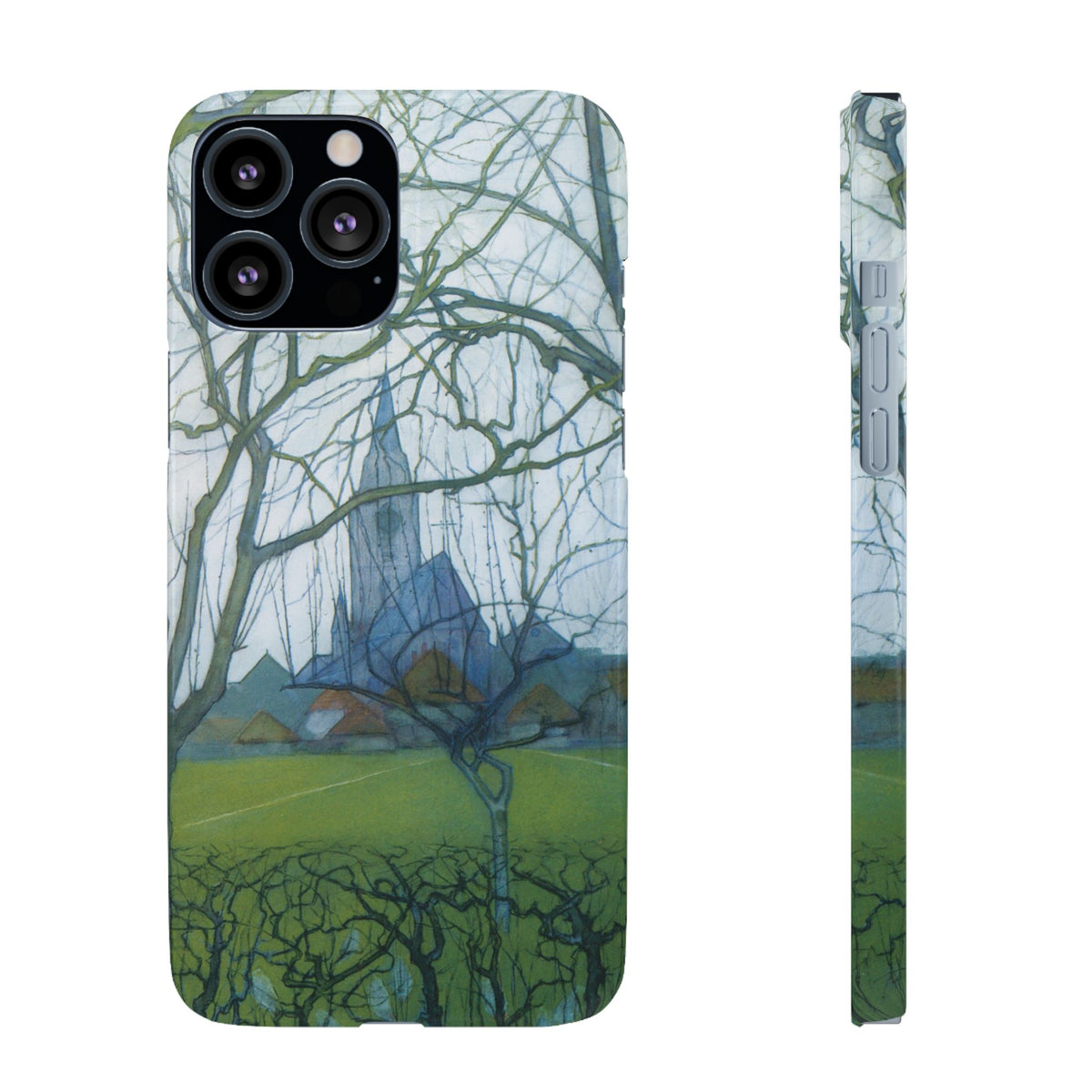 St Jacobs Church by Piet Mondrian - iPhone Slim Case