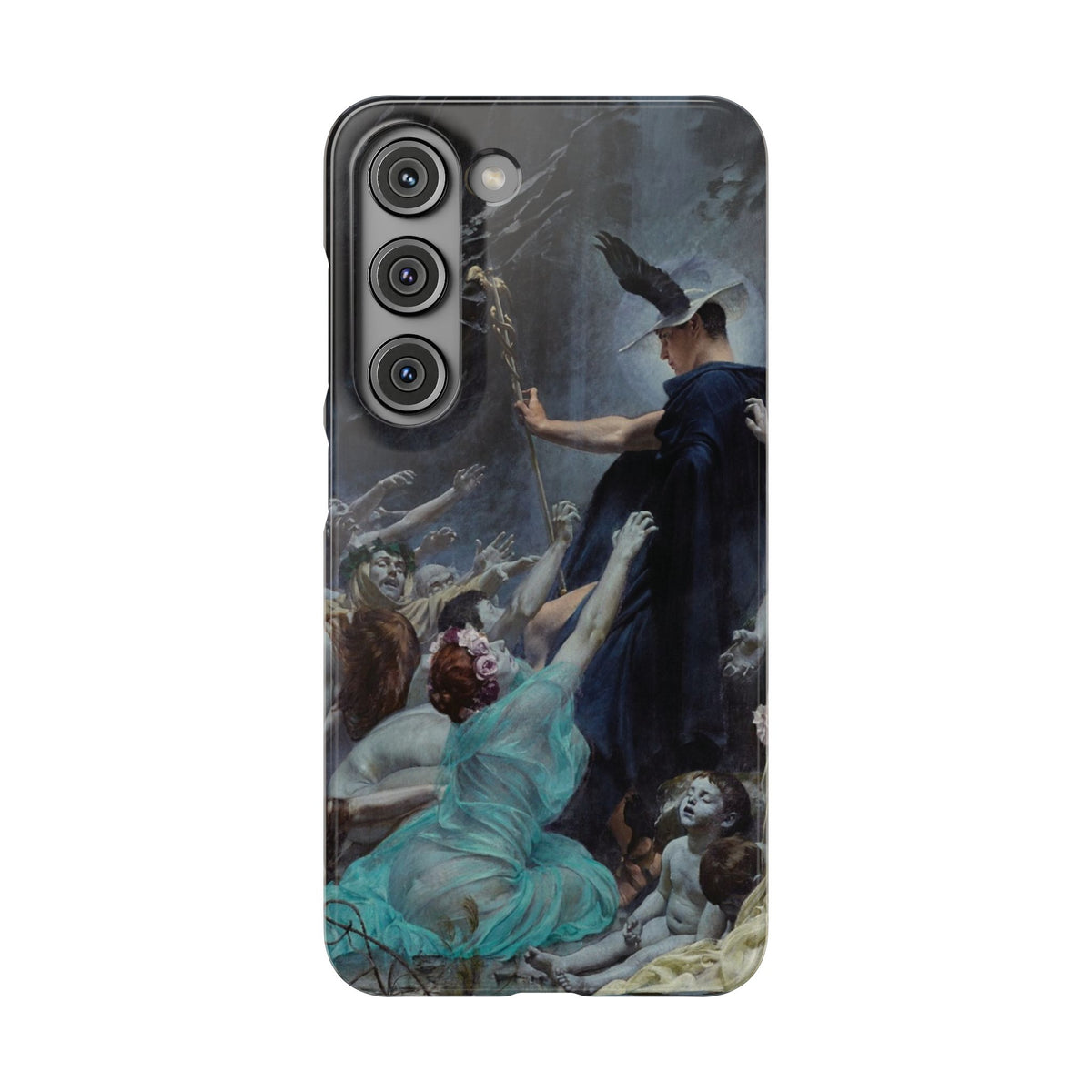 The Souls of Acheron by Adolf Hiremy-Hirschl - Samsung Slim Case