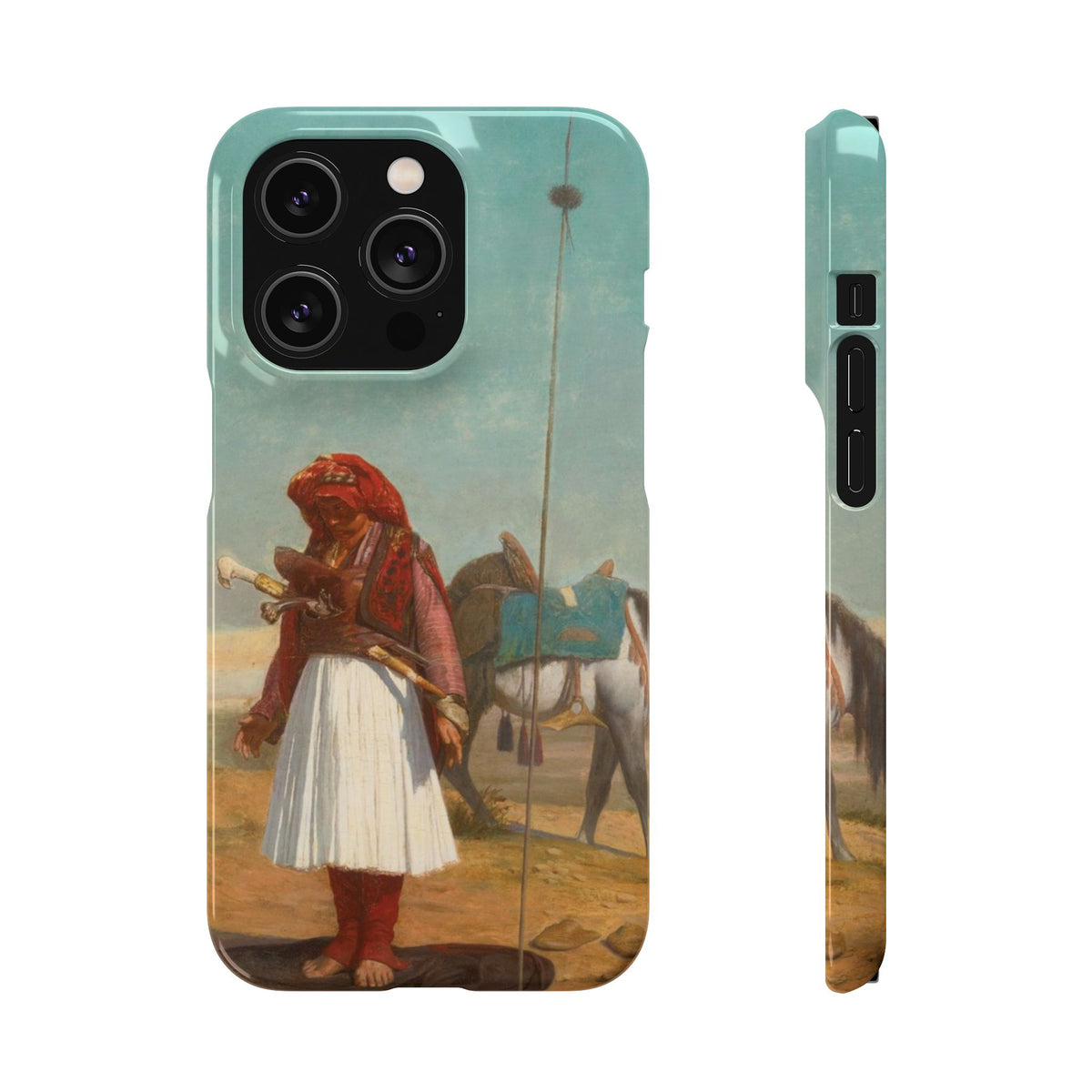 Prayer in the Desert by Jean-Leon Gerome - iPhone Slim Case