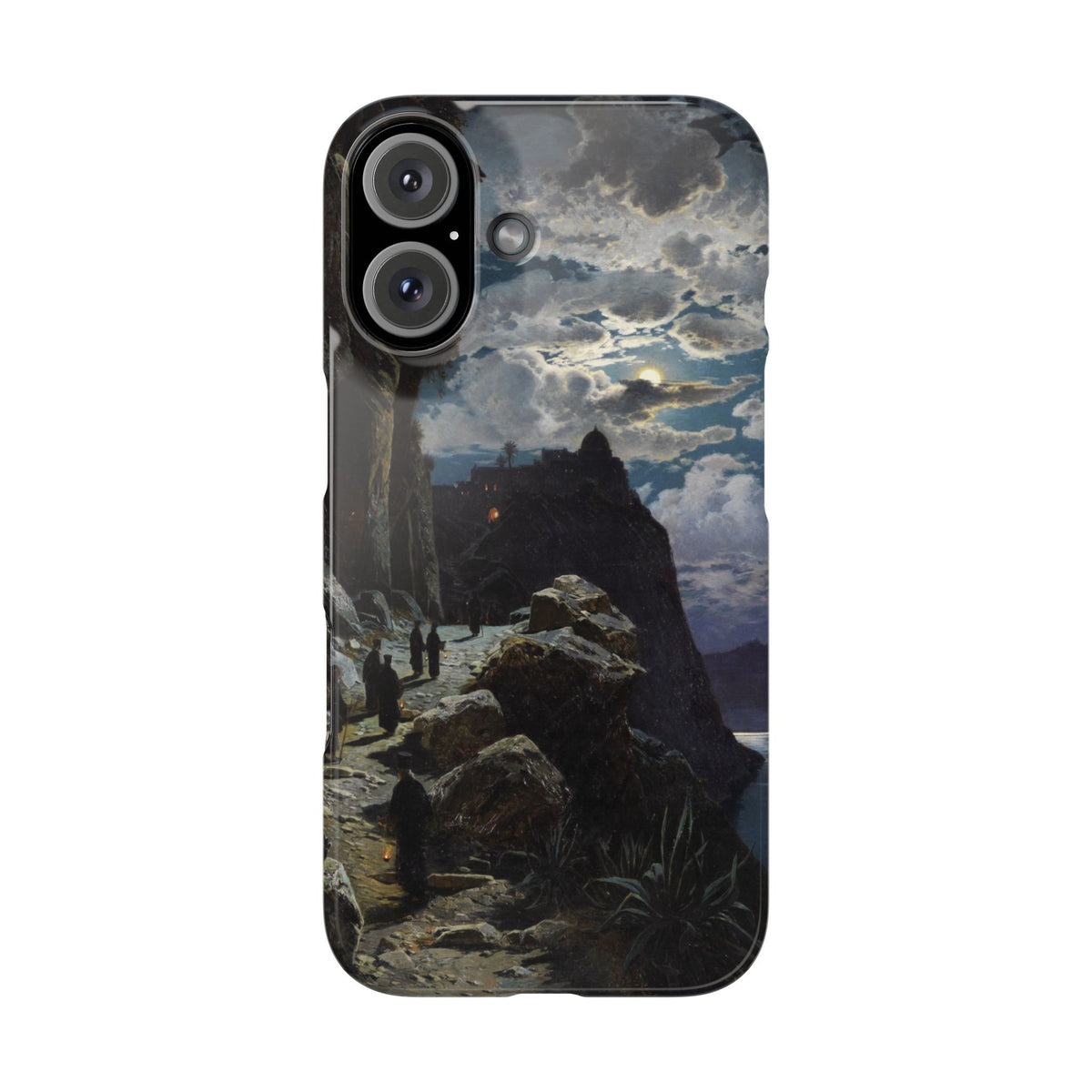 Procession of Monks on Mount Athos by Hermann Corrodi - iPhone Slim Case
