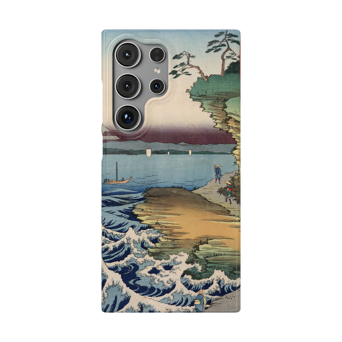 The Hota Coast in Awa Province by Utagawa Hiroshige - Samsung Slim Case