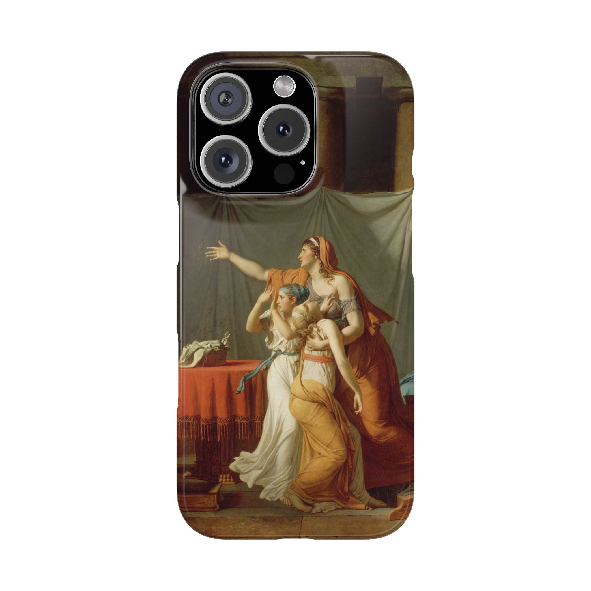 The Lictors Bring to Brutus the Bodies of His Sons II by Jacques-Louis David - iPhone Slim Case