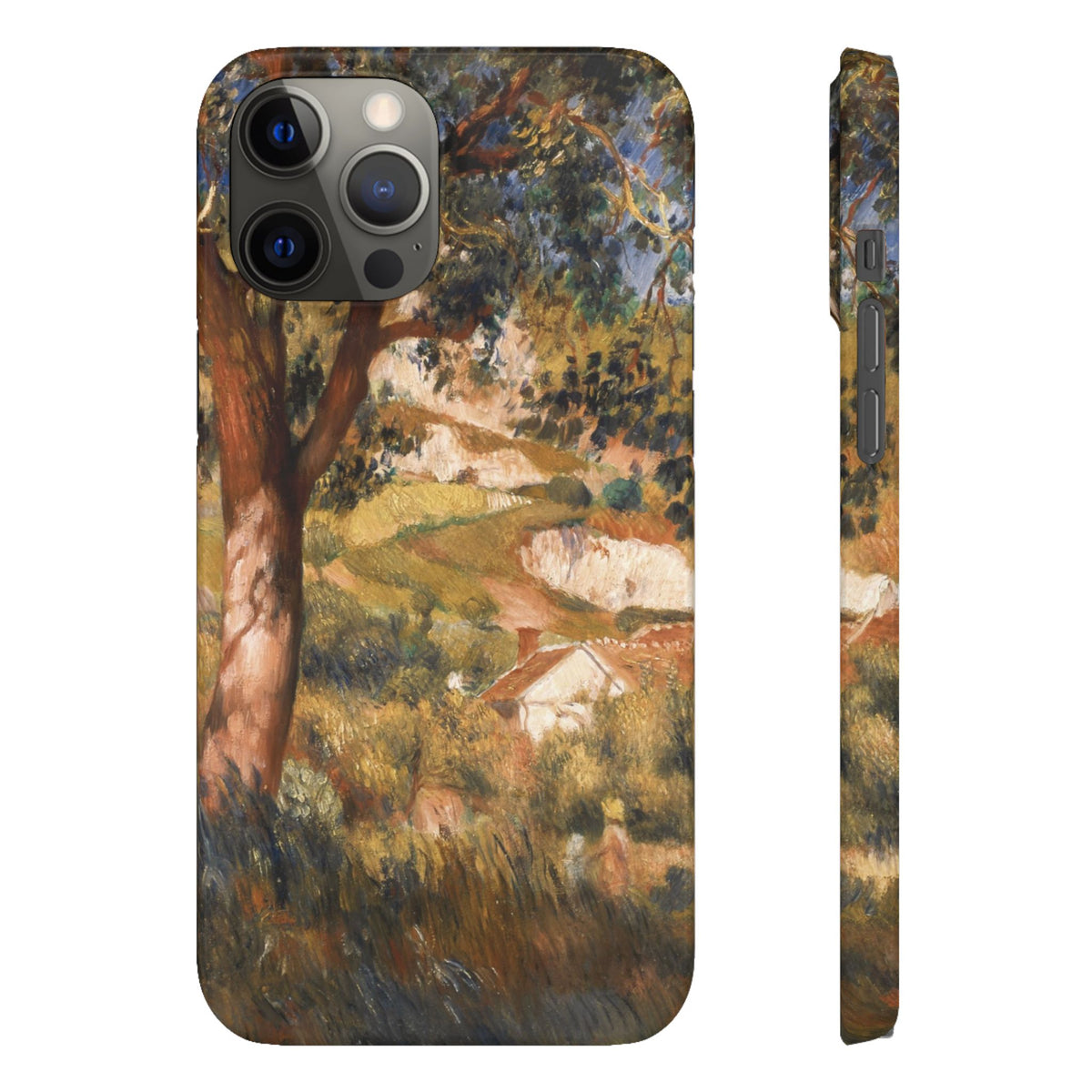 Paysage a La Roche Guyon by Pierre Auguste Renoir - iPhone Slim Case