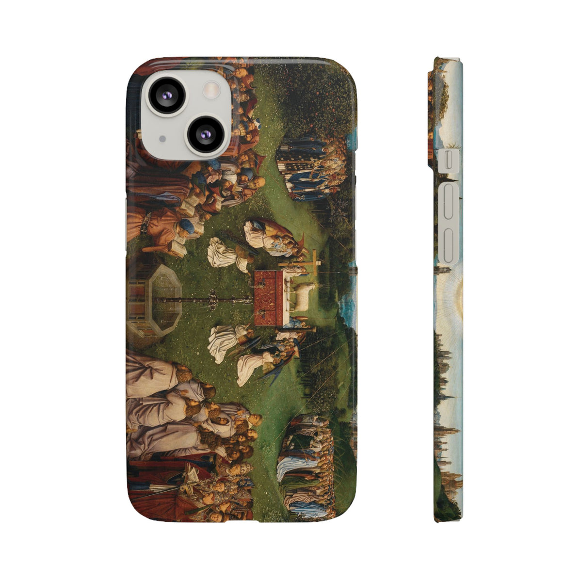 Adoration of the Lamb from the Ghent Altarpiece by Hubert van Eyck- iPhone Slim Case