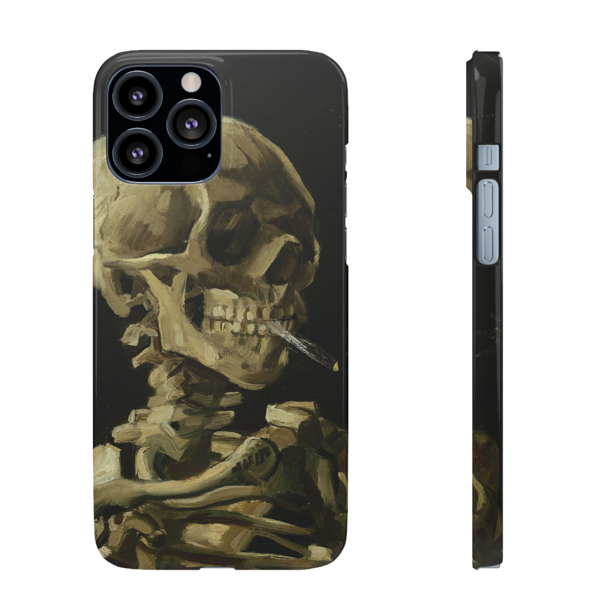 Head of a Skeleton with a Burning Cigarette by Vincent van Gogh - iPhone Slim Case