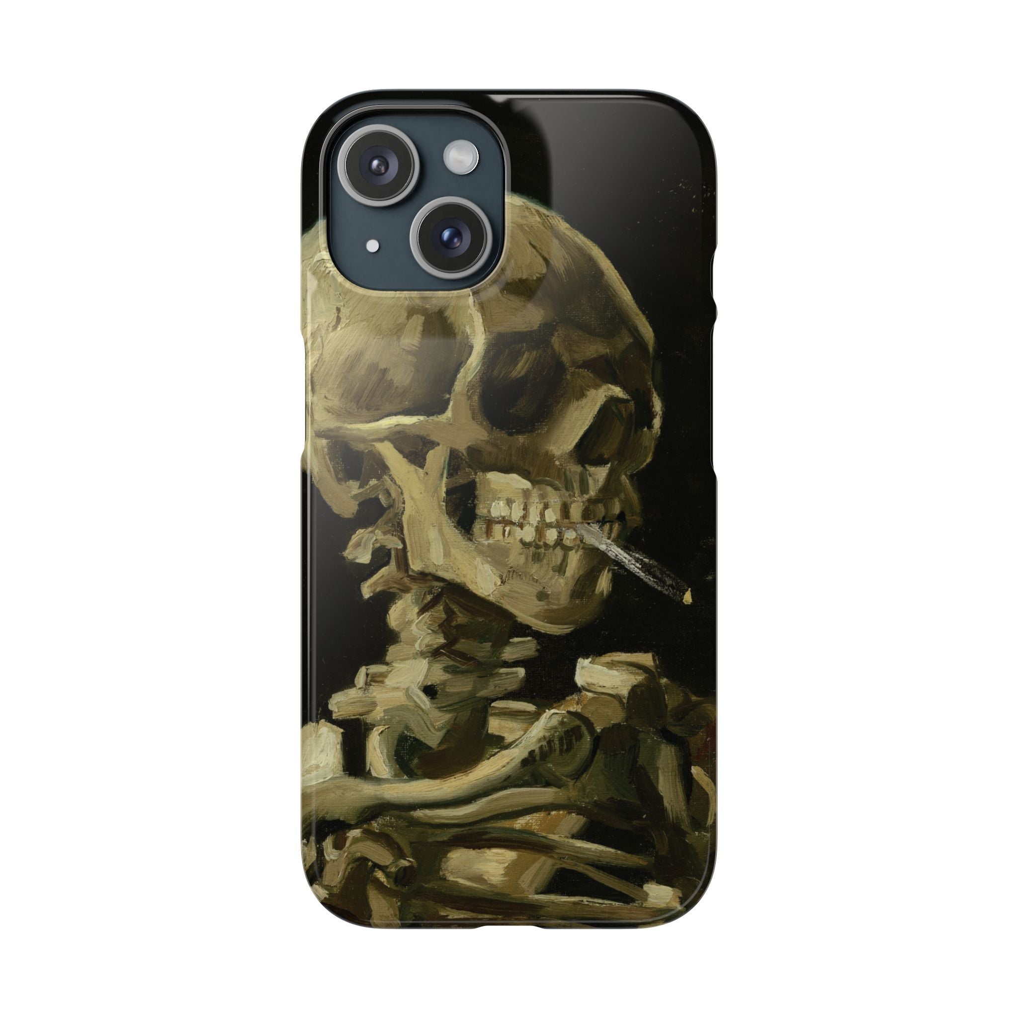 Head of a Skeleton with a Burning Cigarette by Vincent van Gogh - iPhone Slim Case
