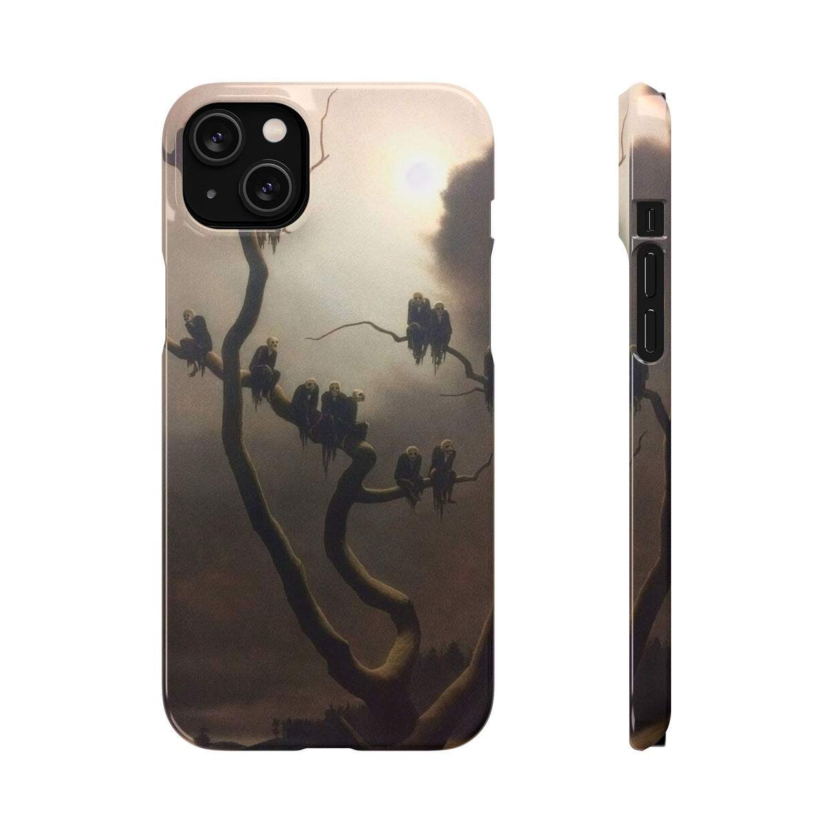 Ghosts on a Tree by Franz Sedlacek - iPhone Slim Case