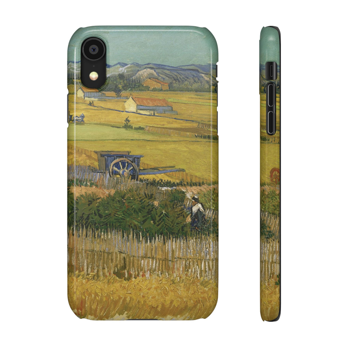 Harvest at La Crau by Vincent van Gogh - iPhone Slim Case