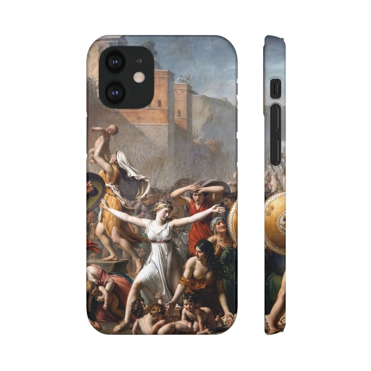 The Intervention of the Sabine Women by Jacques-Louis David - iPhone Slim Case