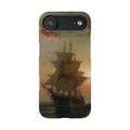 Ships at Night by Edward Moran - iPhone Slim Case