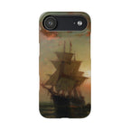 Ships at Night by Edward Moran - iPhone Slim Case
