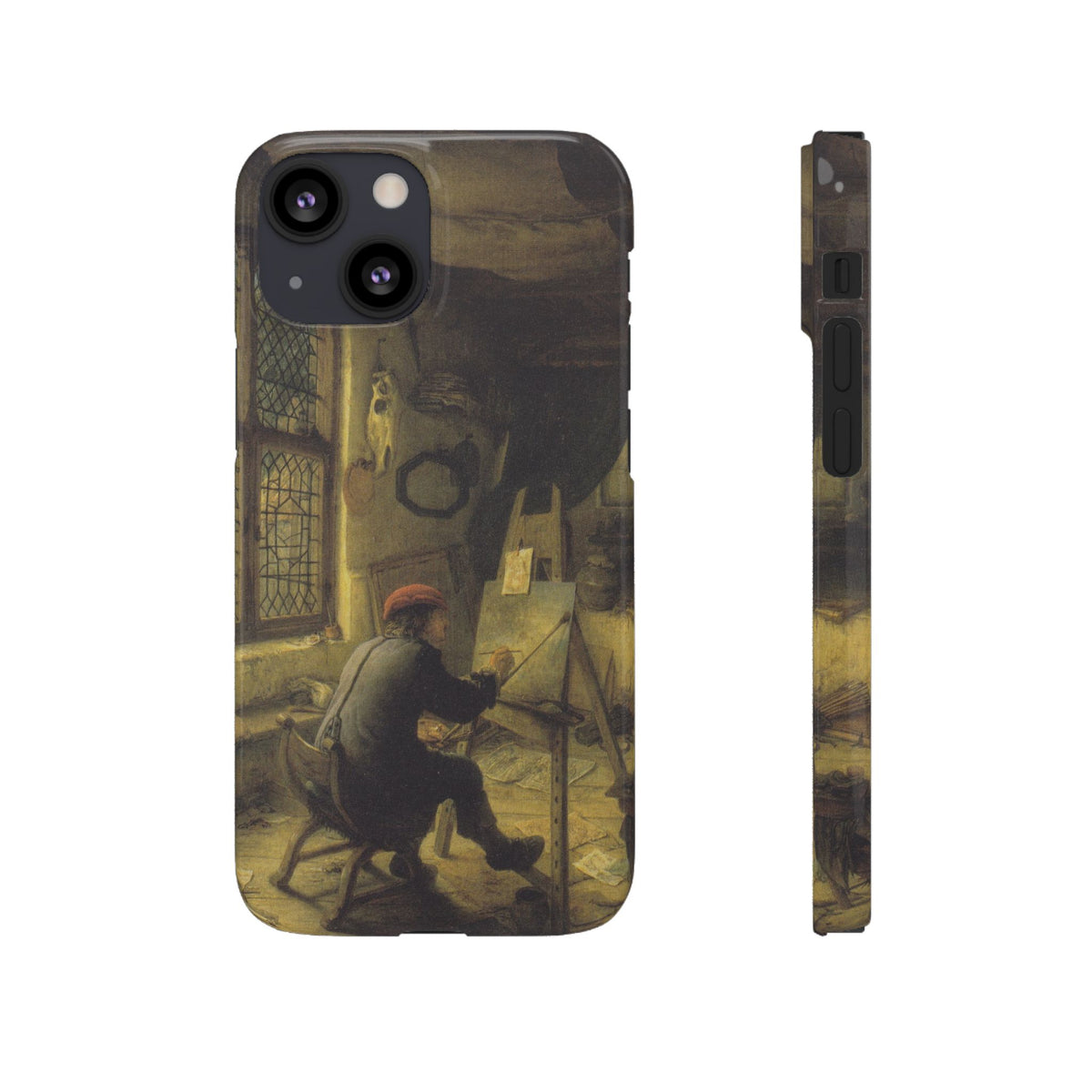 The Painter in His Workshop by Adriaen van Ostade - iPhone Slim Case