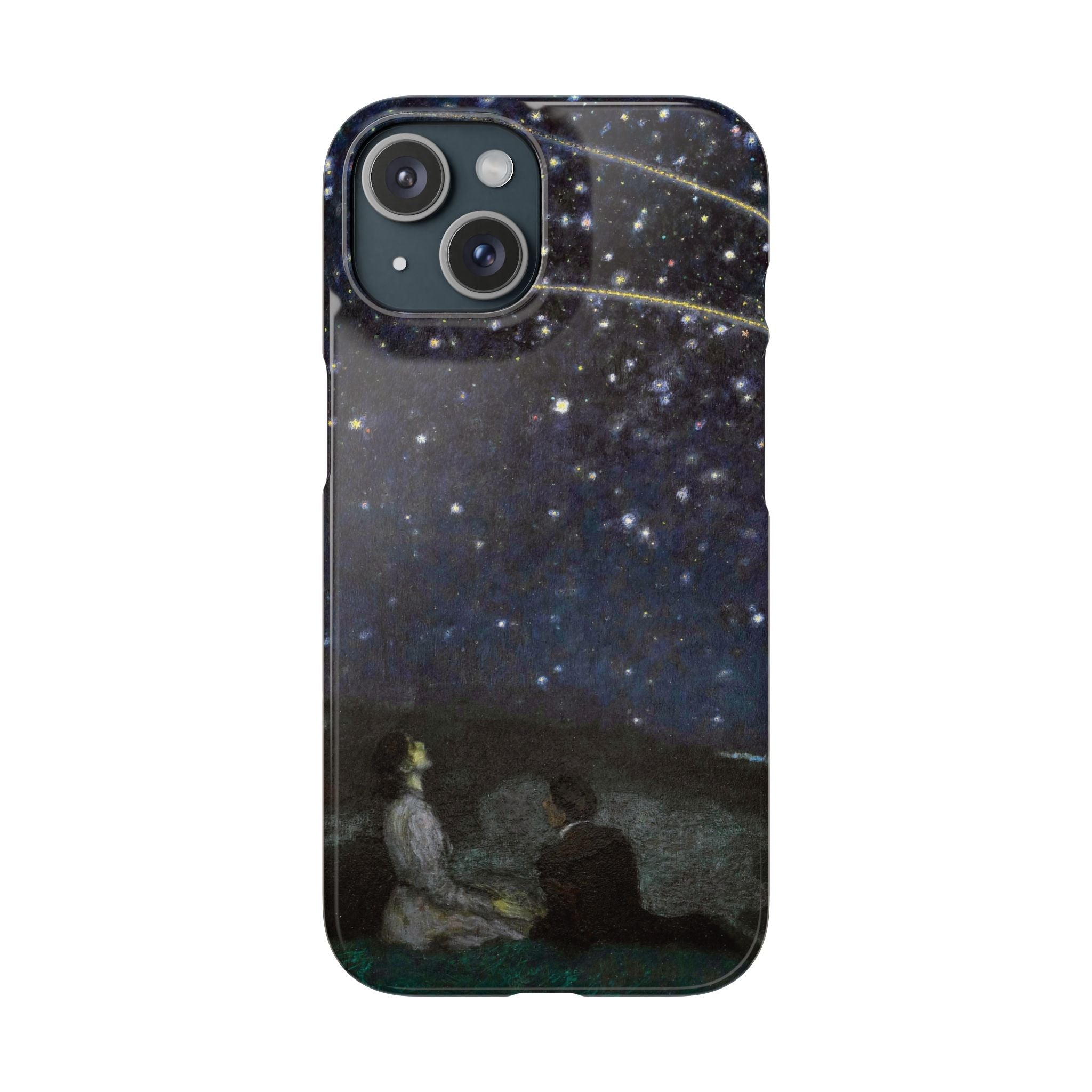 Falling Stars by Franz von Stuck - iPhone Slim Case