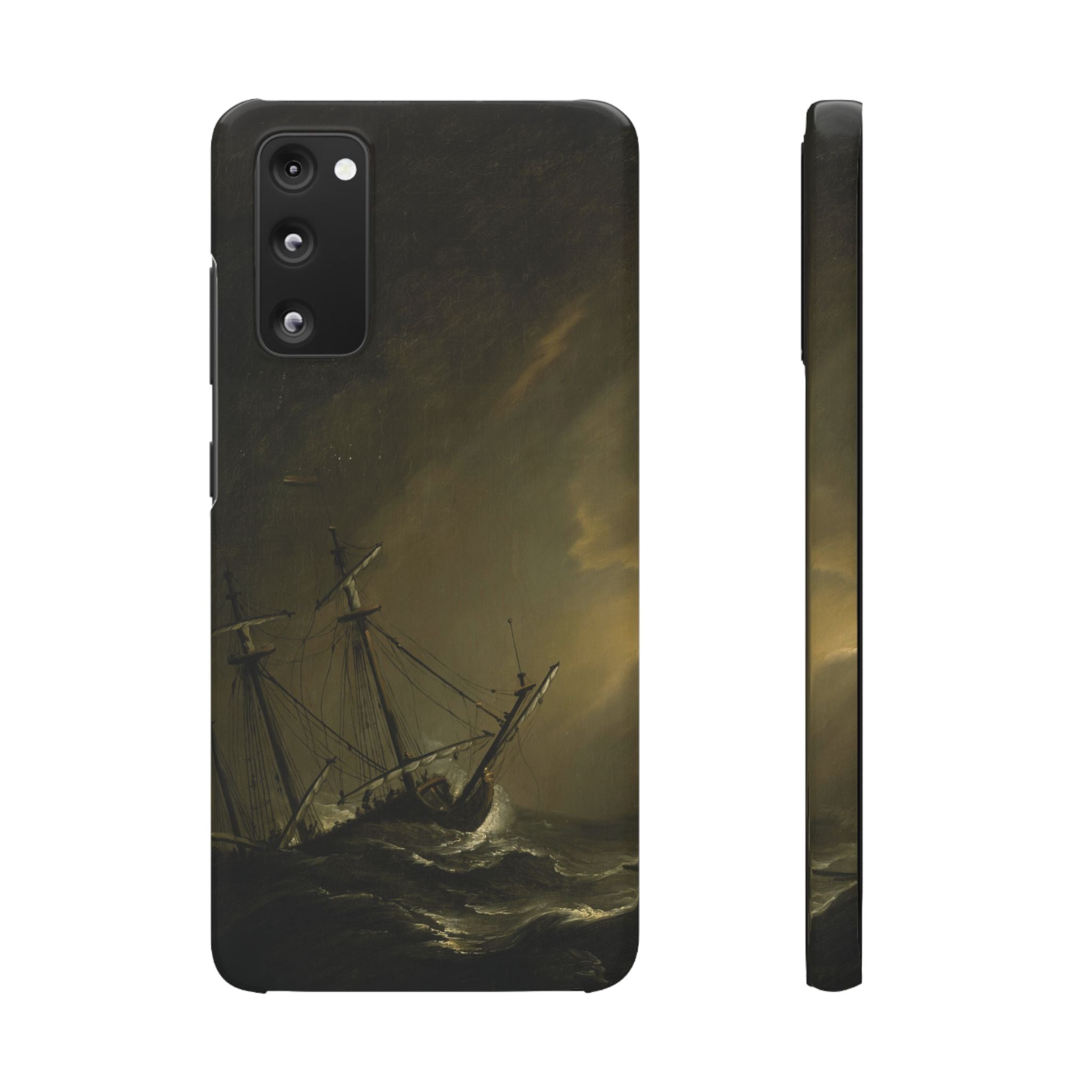 A Small Dutch Ship Riding out a Storm by Willem van de Velde - Samsung Slim Case