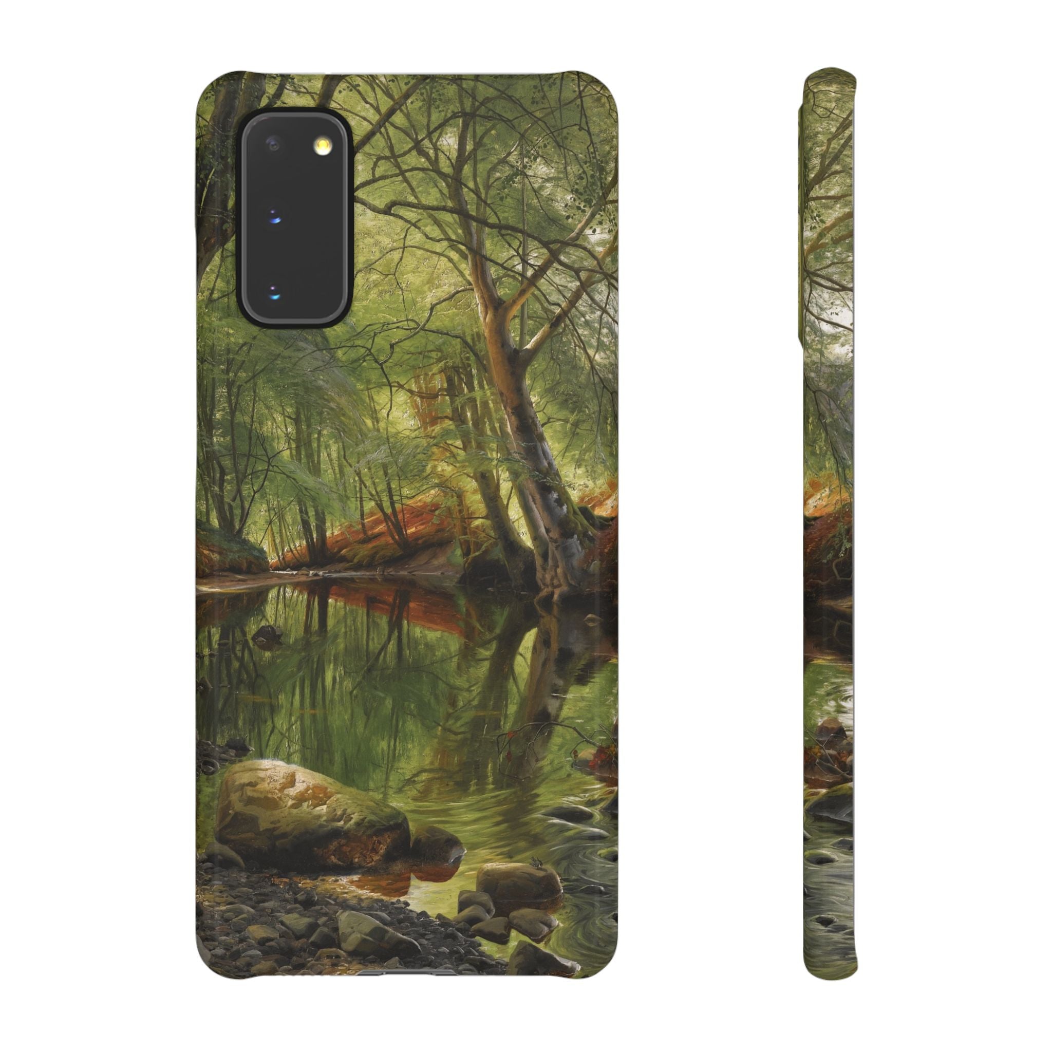 A woodland stream by Peder Mork Monsted - Samsung Slim Case
