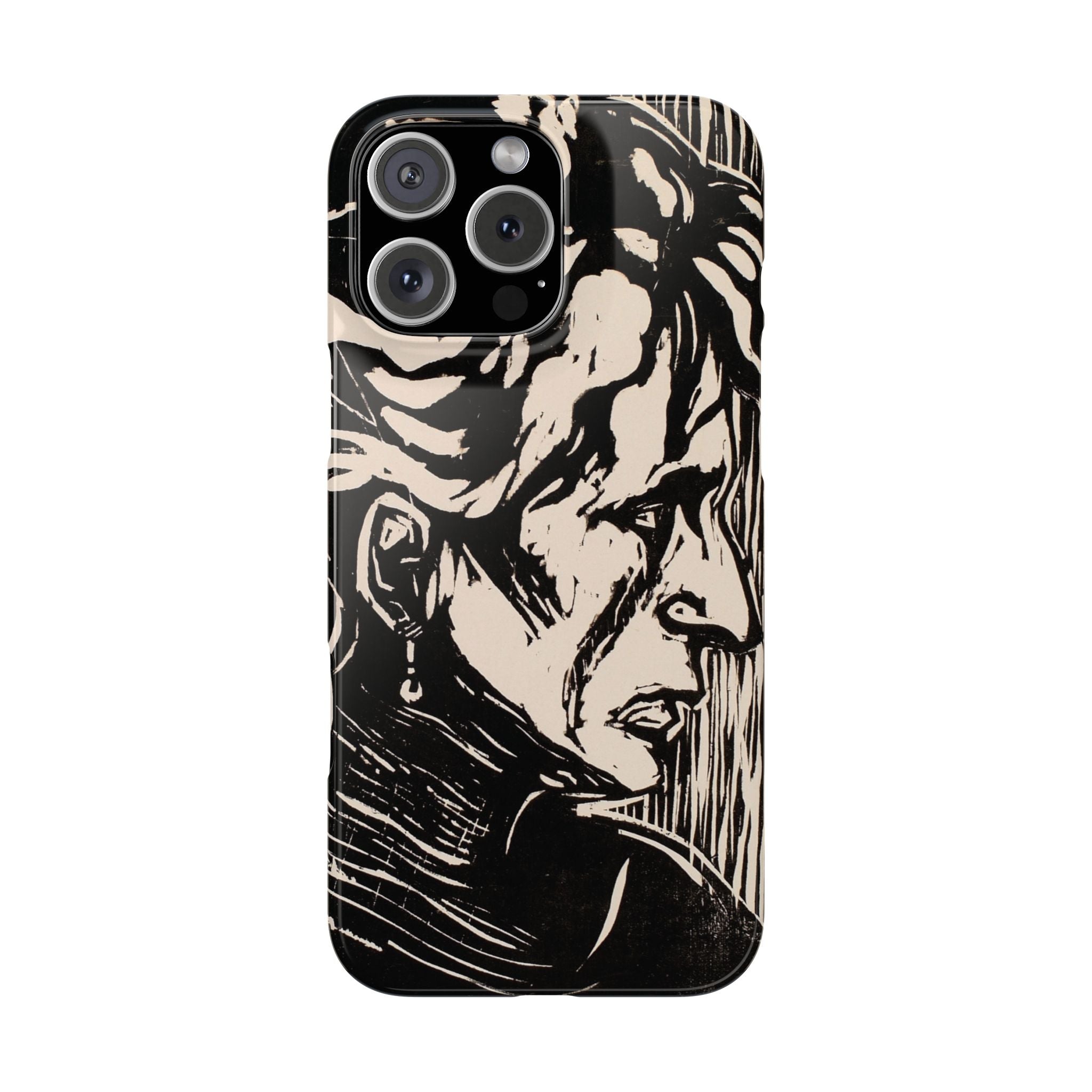 Portrait of an Elderly Lady by Edvard Munch - iPhone Slim Case