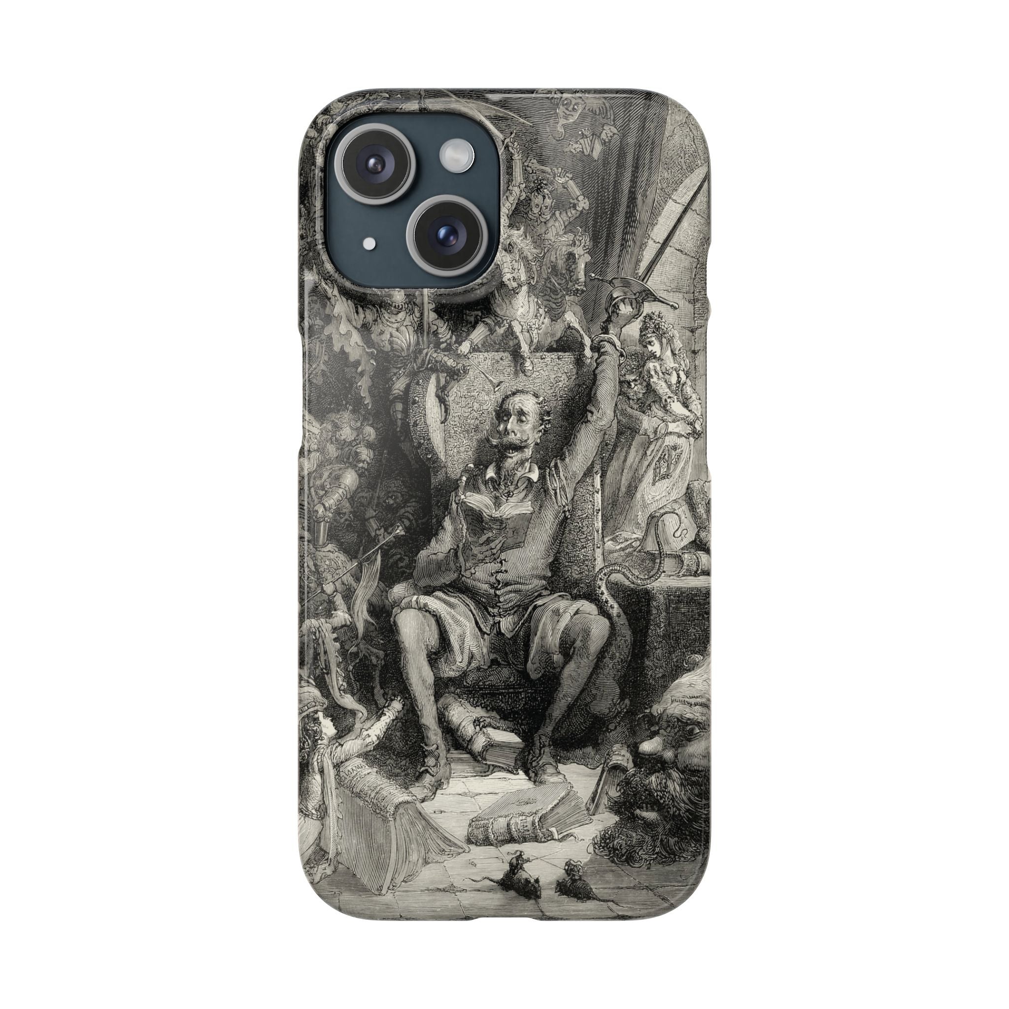 Don Quixote and His Visions by Gustave Doré - iPhone Slim Case