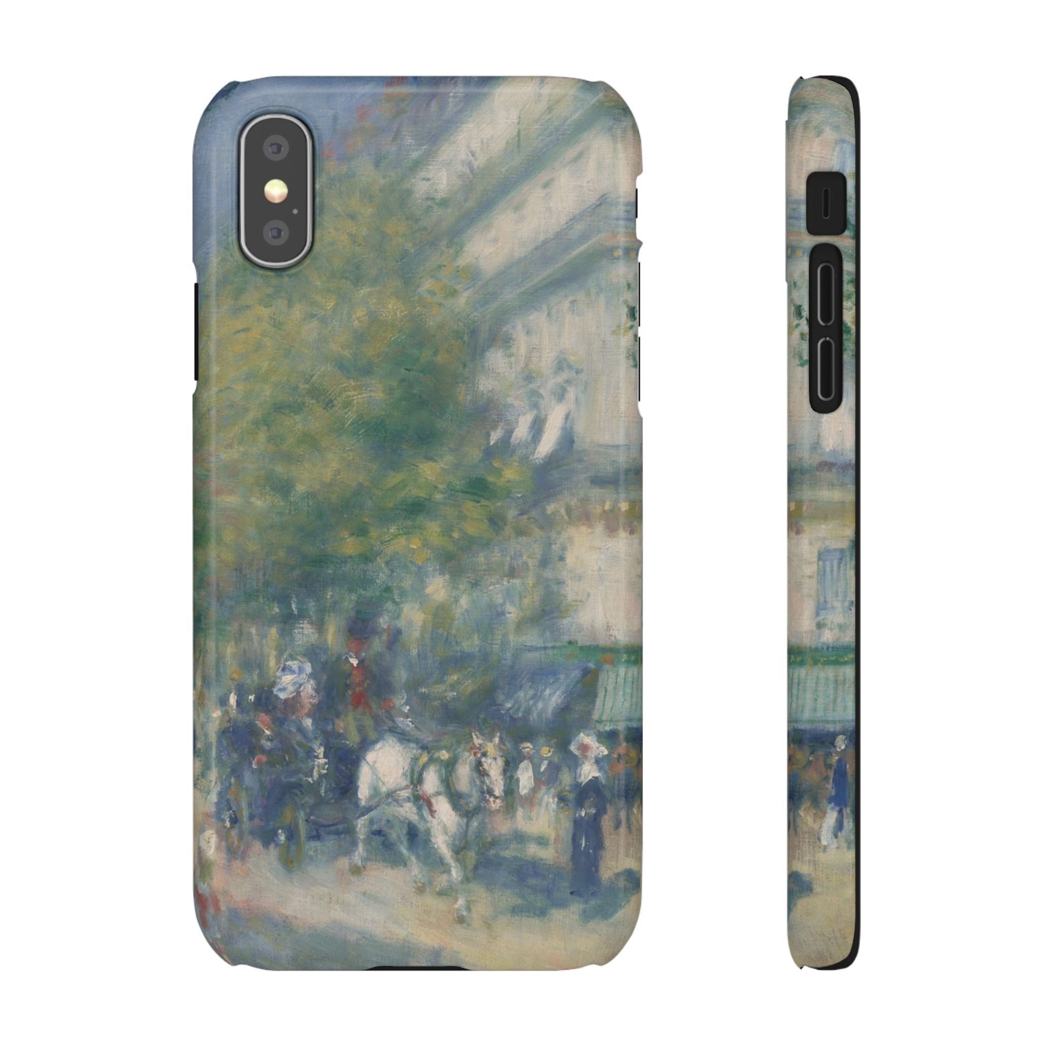 The Grands Boulevards by Pierre Auguste Renoir - iPhone Slim Case