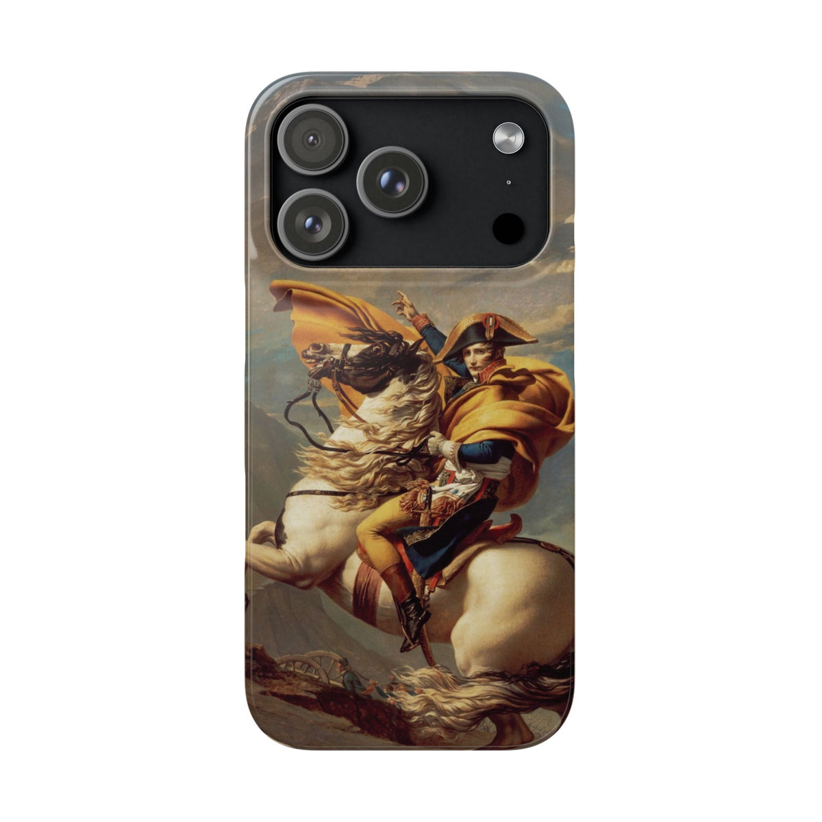 Napoleon at the Saint-Bernard Pass by Jacques-Louis David - iPhone Slim Case