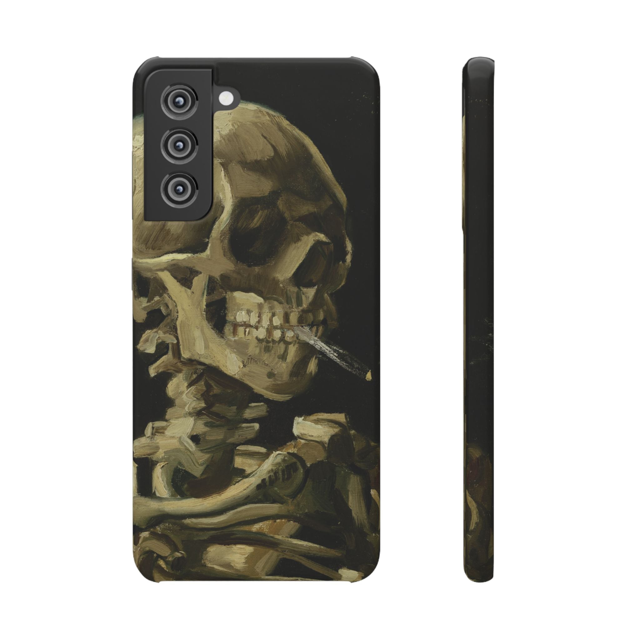 Skeleton with Cigarette by Van Gogh - Samsung Slim Case