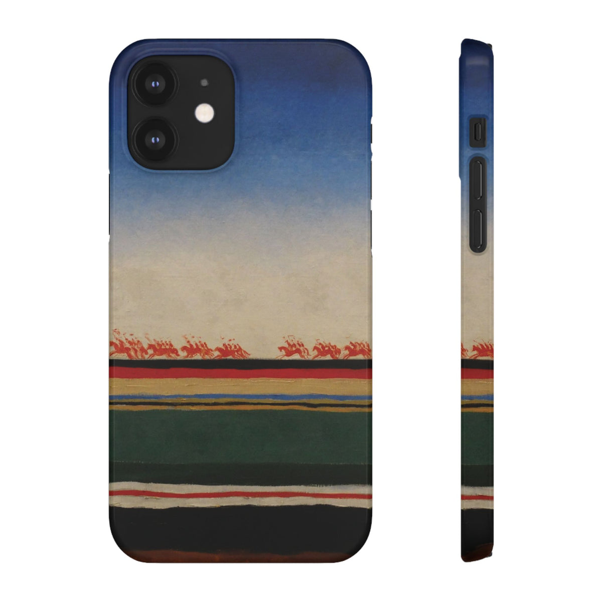 Red Cavalry Riding by Kazimir Malevich - iPhone Slim Case