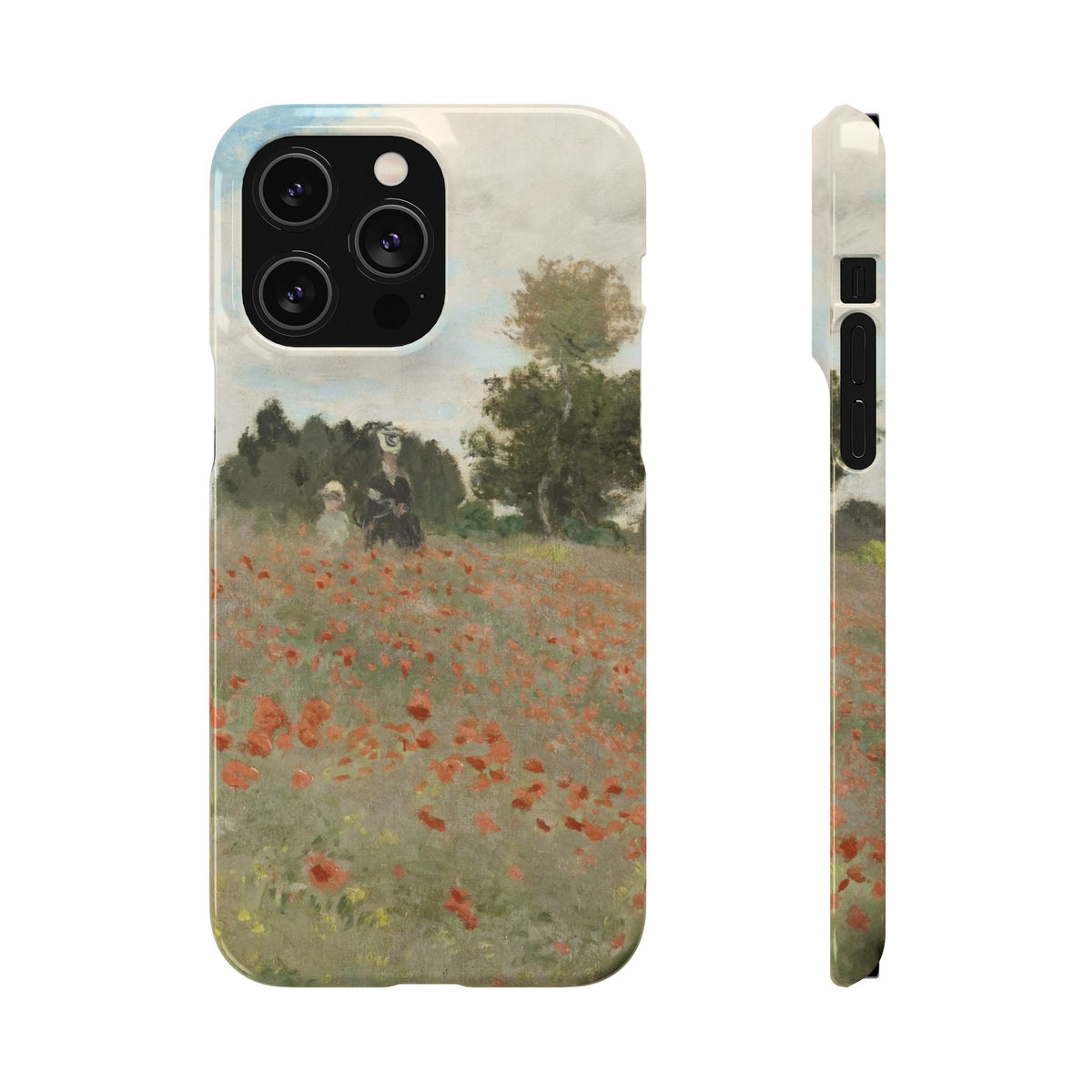 The Poppy Field by Claude Monet - iPhone Slim Case