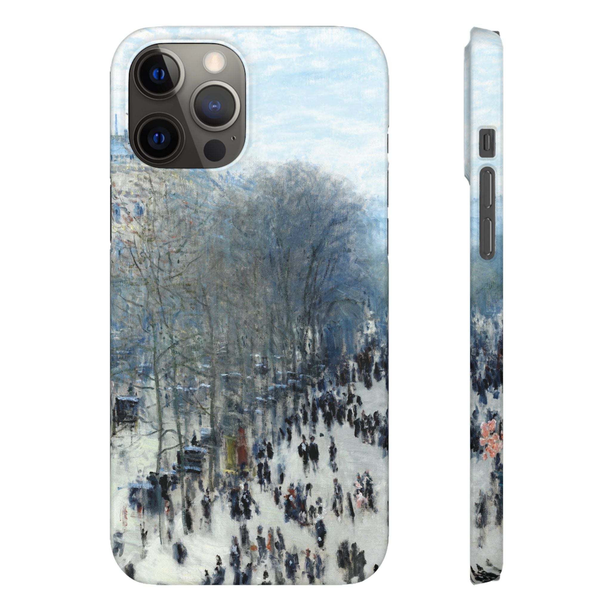 Boulevard des Capucines by Claude Monet - iPhone Slim Case
