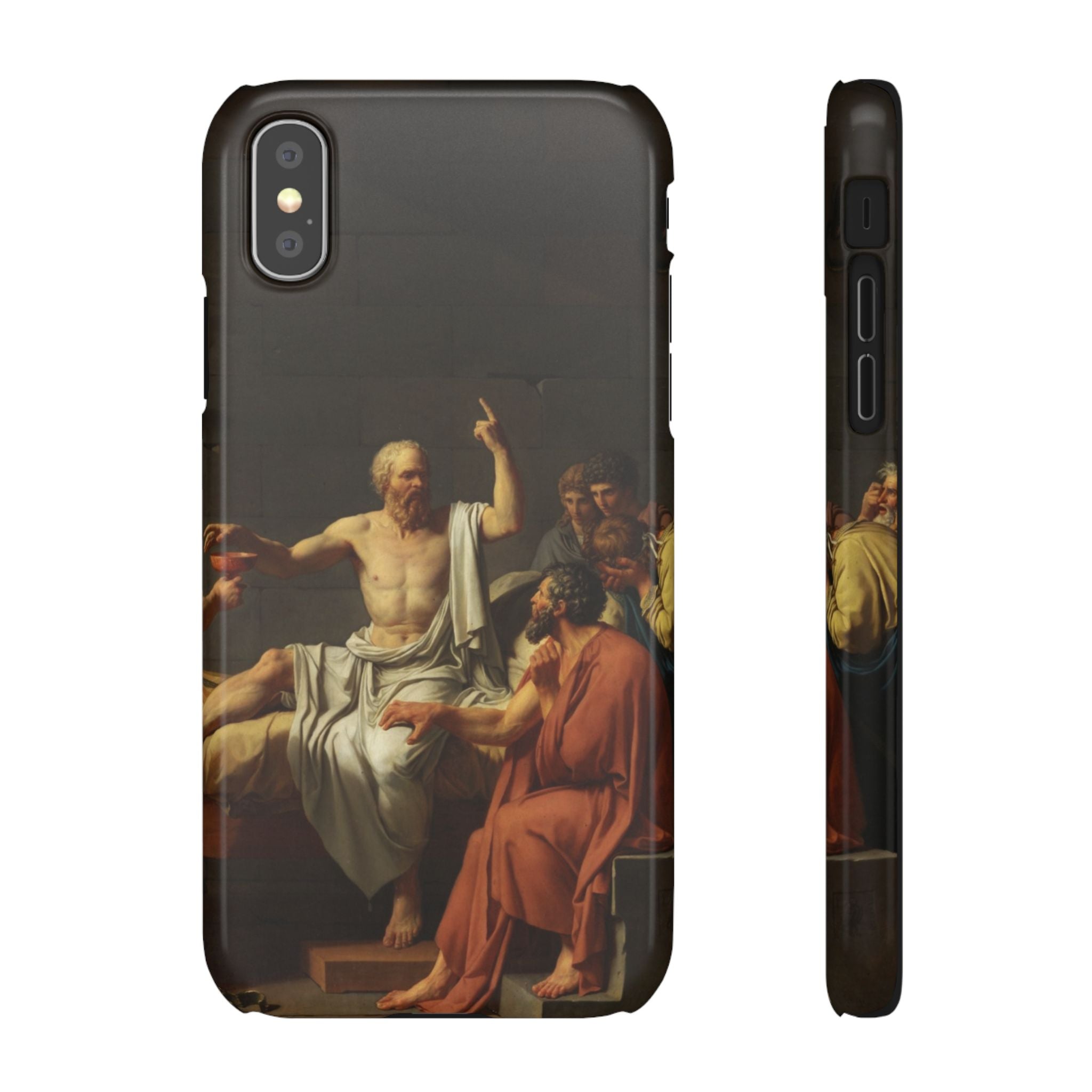 The Death of Socrates by Jacques-Louis David - iPhone Slim Case