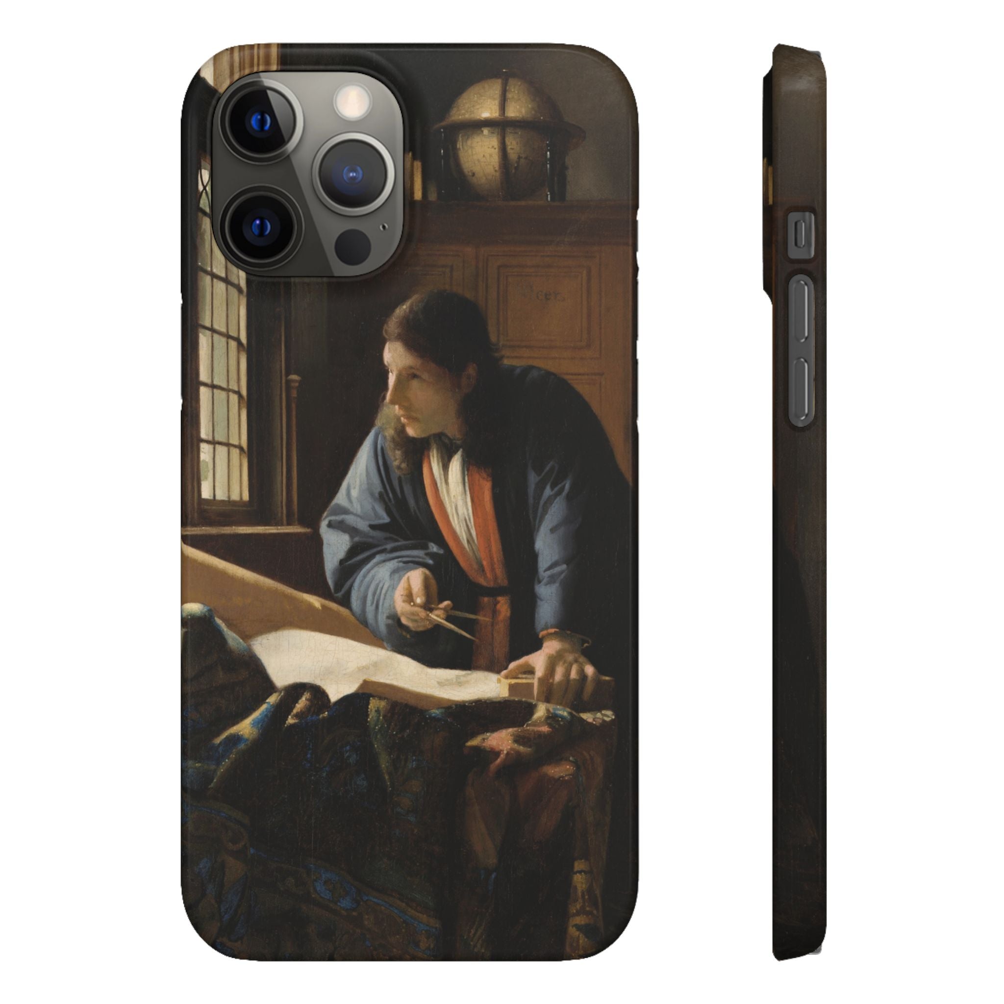 The Geographer by Johannes Vermeer - iPhone Slim Case