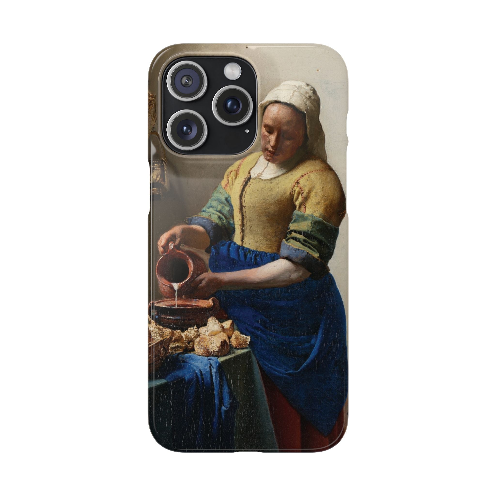 The Milkmaid by Johannes Vermeer - iPhone Slim Case