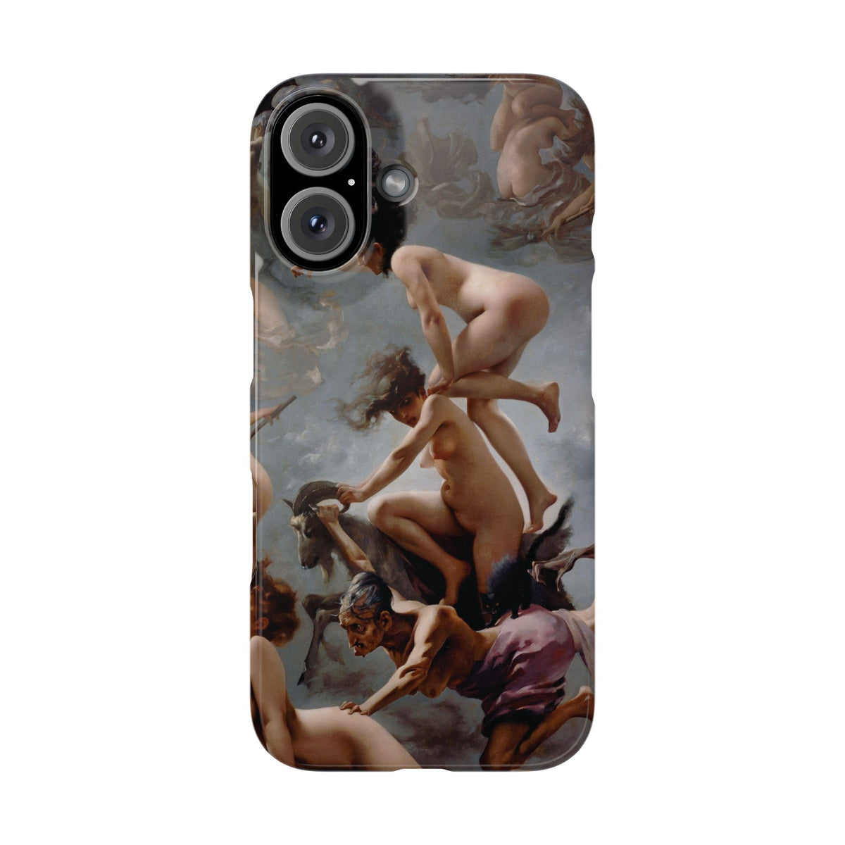 Witches going to their Sabbath by Luis Ricardo Falero - iPhone Slim Case