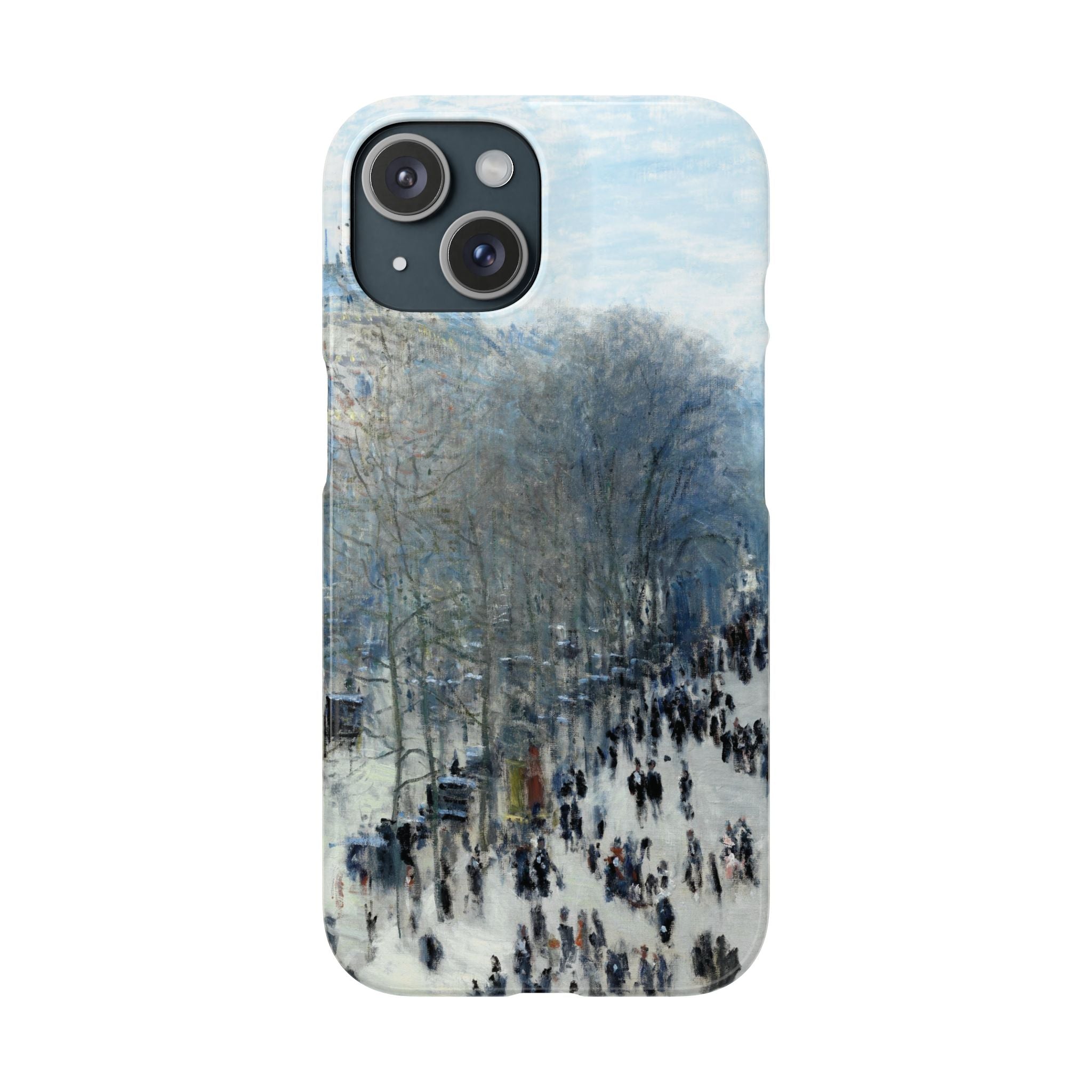 Boulevard des Capucines by Claude Monet - iPhone Slim Case
