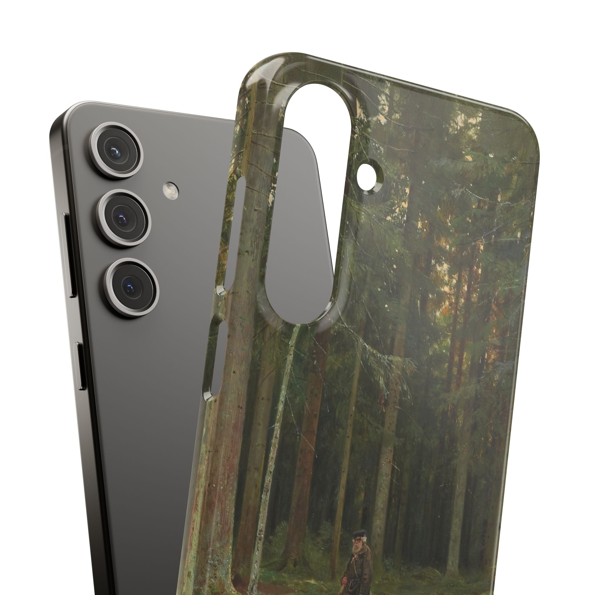 In the Forest of Countess Mordvinova Petergof by Ivan Ivanovich Shishkin - Samsung Slim Case