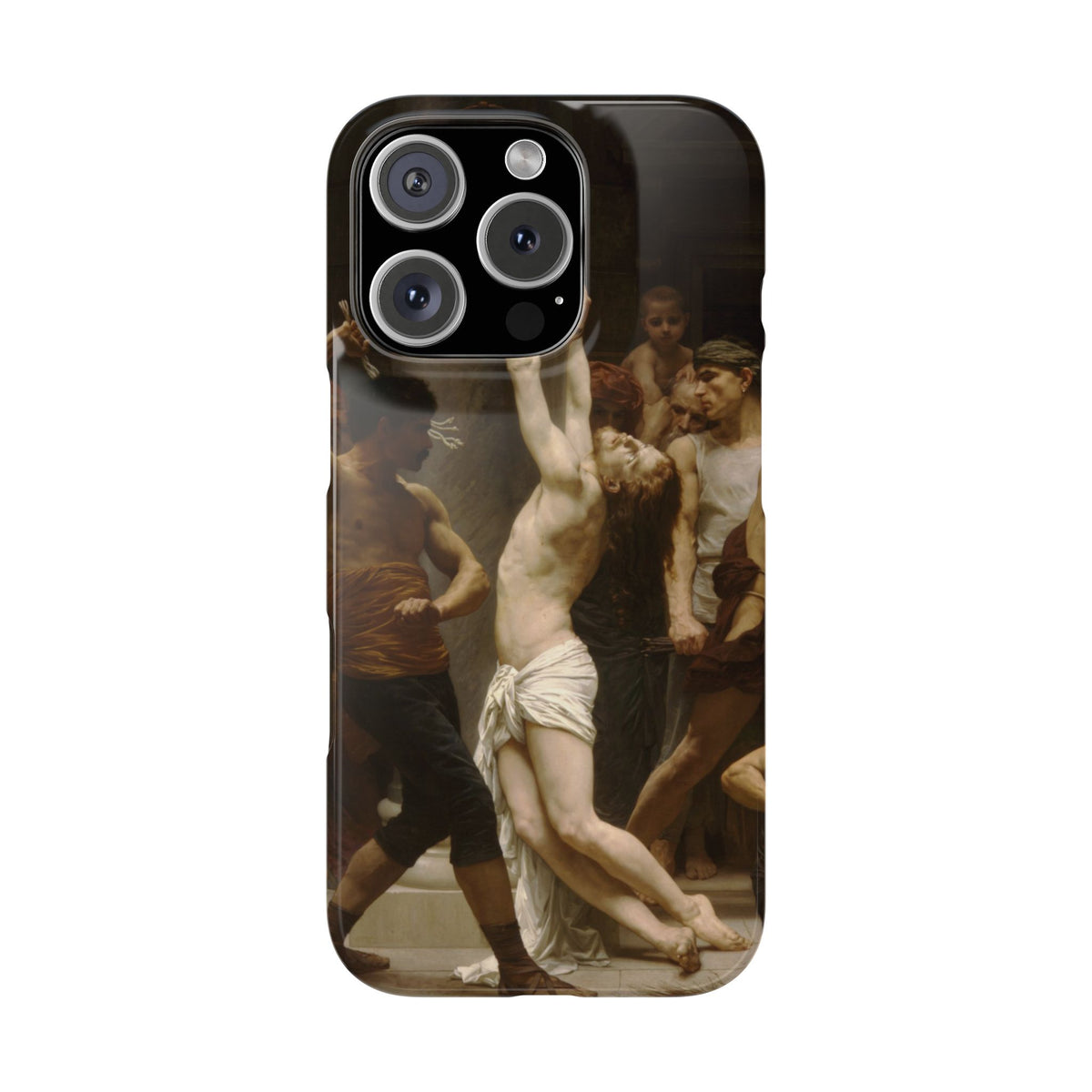 The Flagellation of Our Lord Jesus Christ by William-Adolphe Bouguereau - iPhone Slim Case