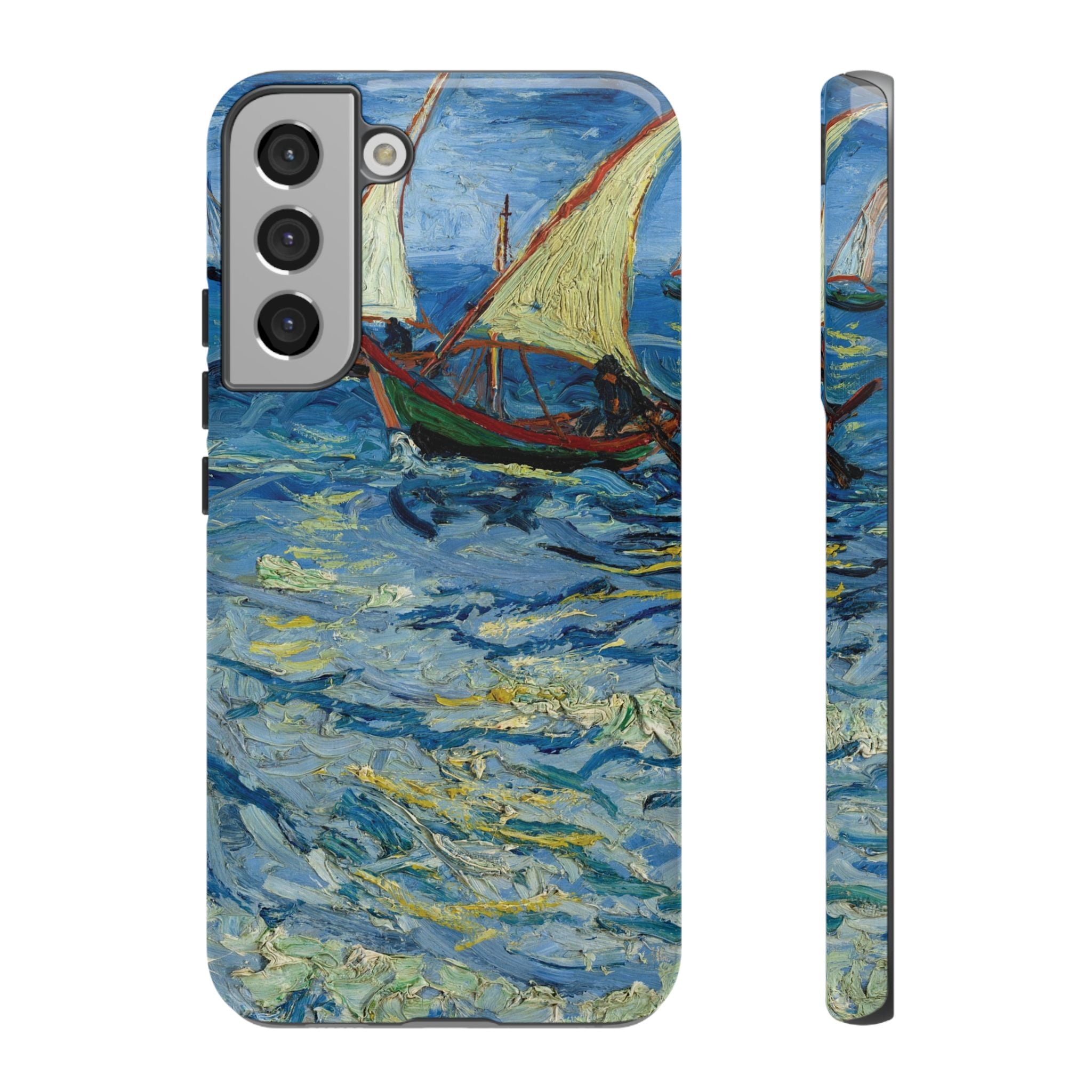 Fishing Boats at Sea by Vincent van Gogh - Samsung Tough Case
