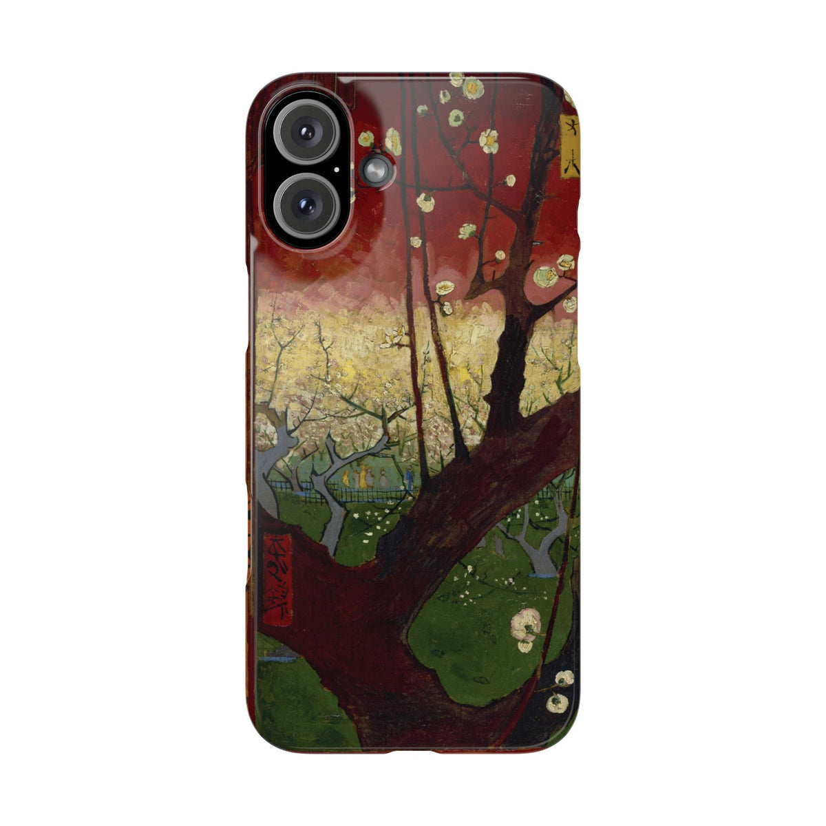 Flowering Plum Tree after Hiroshige by Vincent van Gogh - iPhone Slim Case