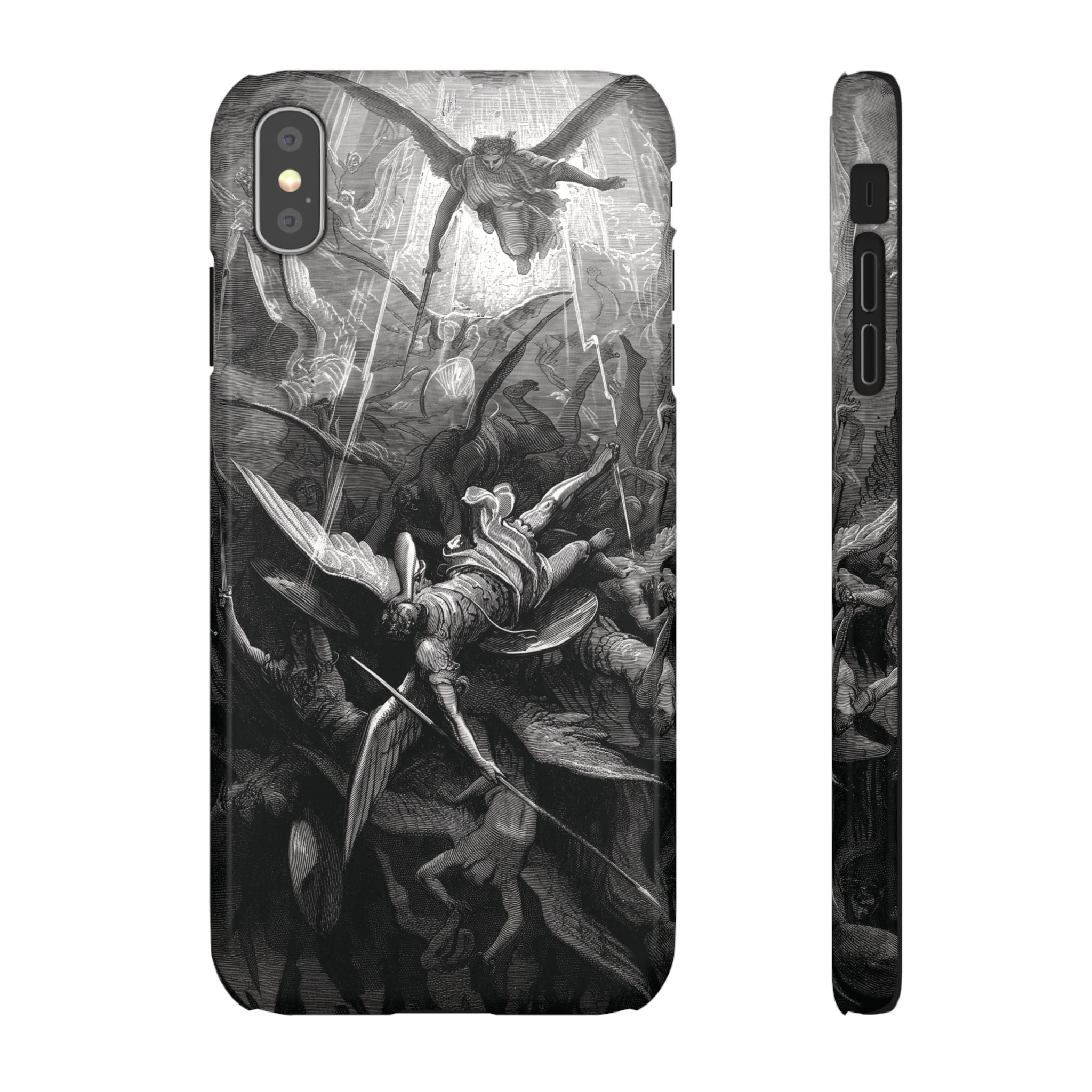Paradise Lost | The Battle in Heaven by Gustave Doré - iPhone Slim Case