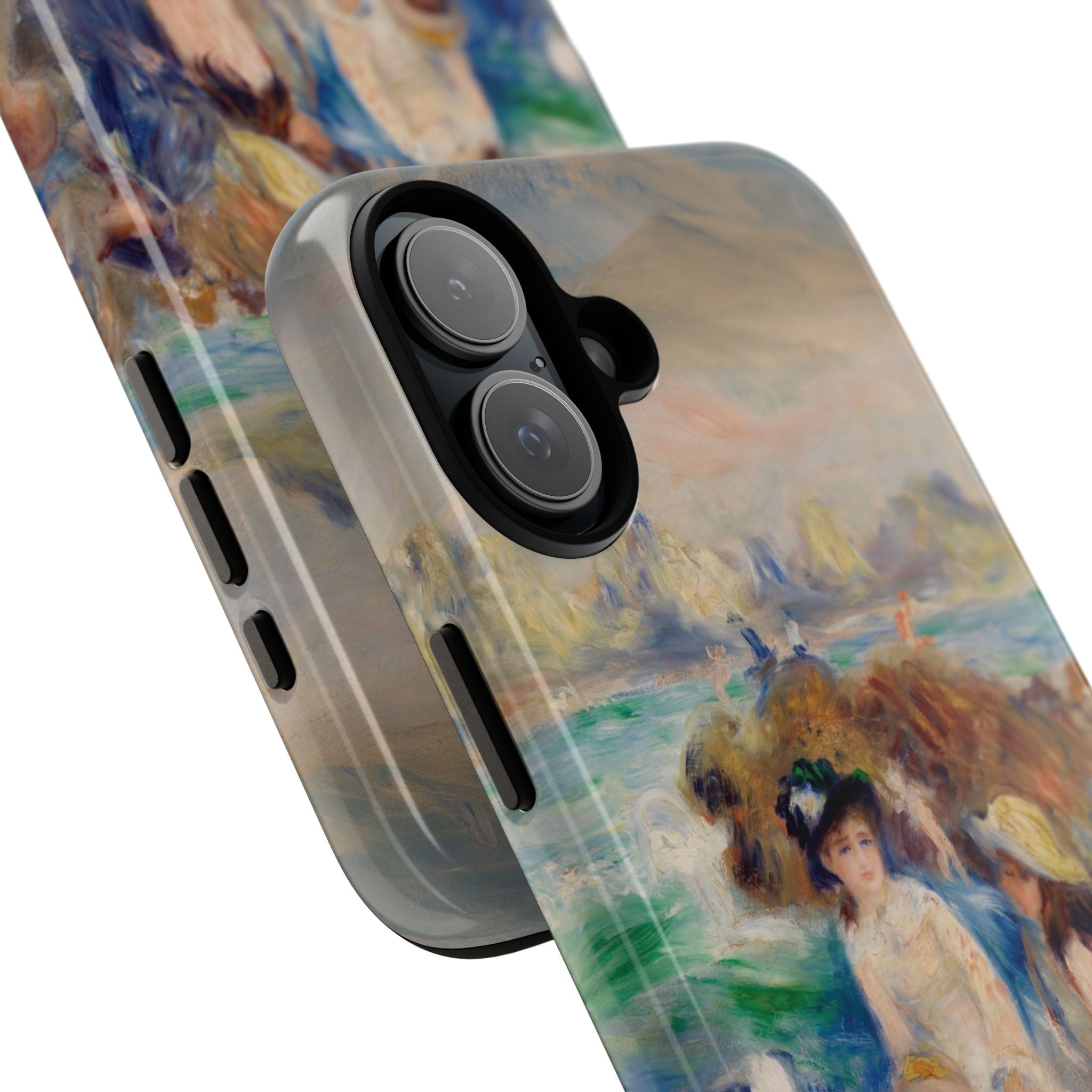 Children at the Beach at Guernsey by Pierre Auguste Renoir - iPhone Tough Case