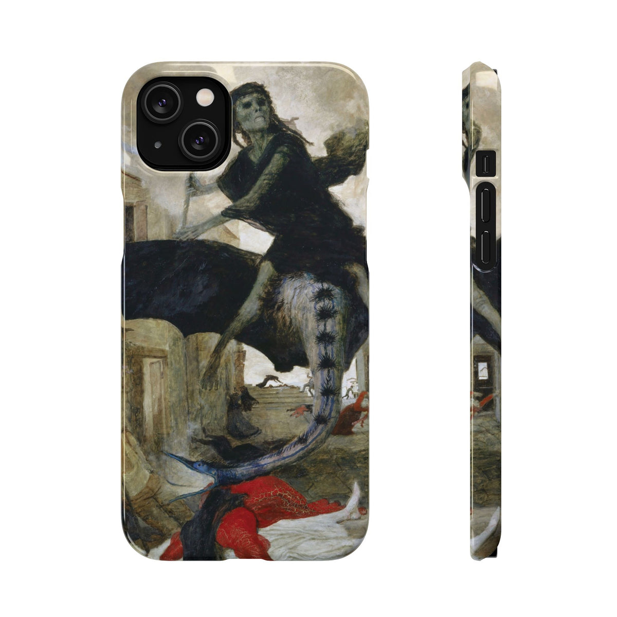 The Plague by Arnold Böcklin - iPhone Slim Case