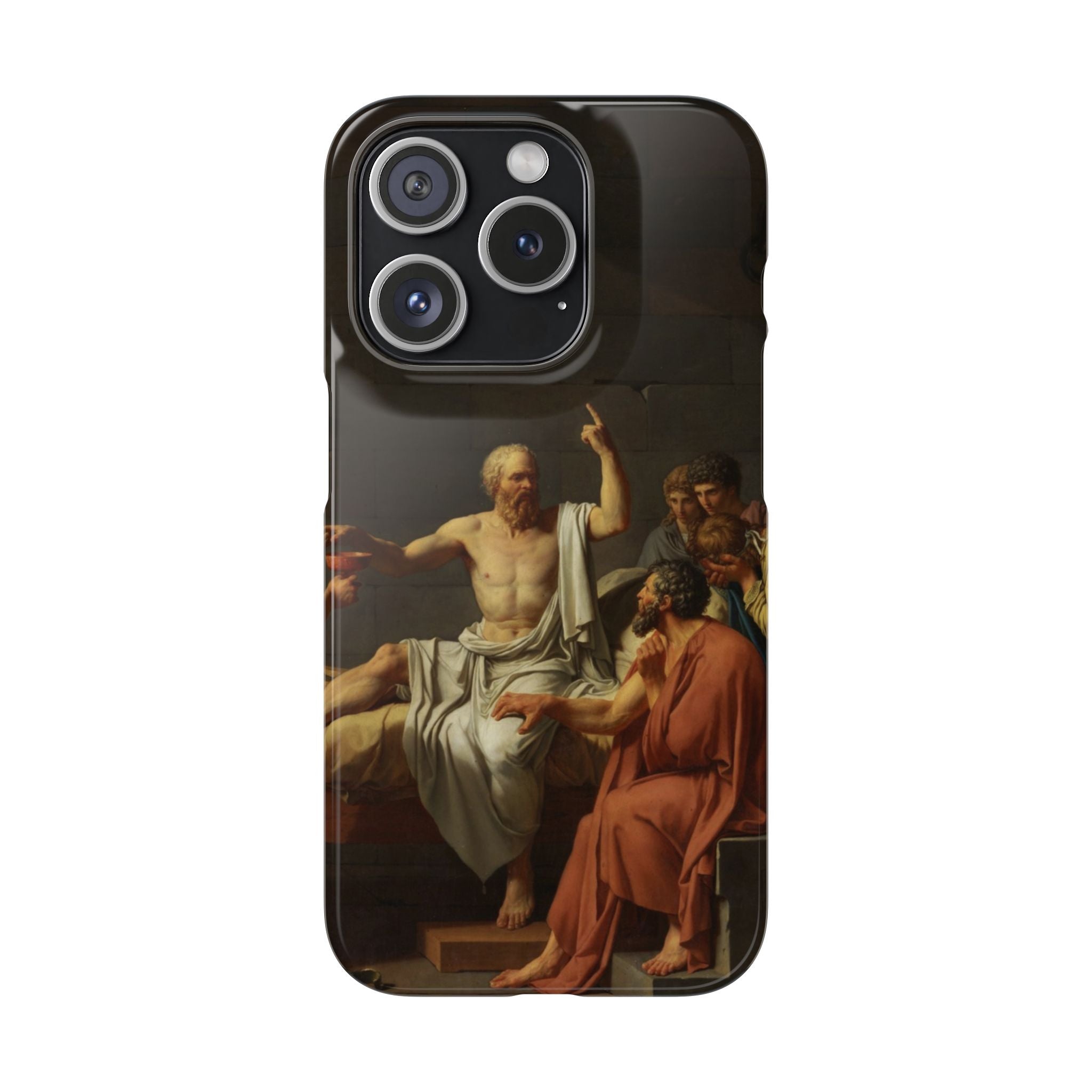 The Death of Socrates by Jacques-Louis David - iPhone Slim Case