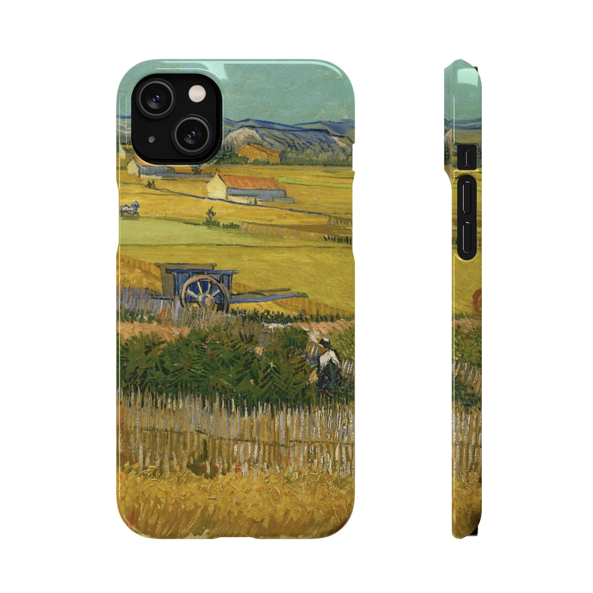 Harvest at La Crau by Vincent van Gogh - iPhone Slim Case