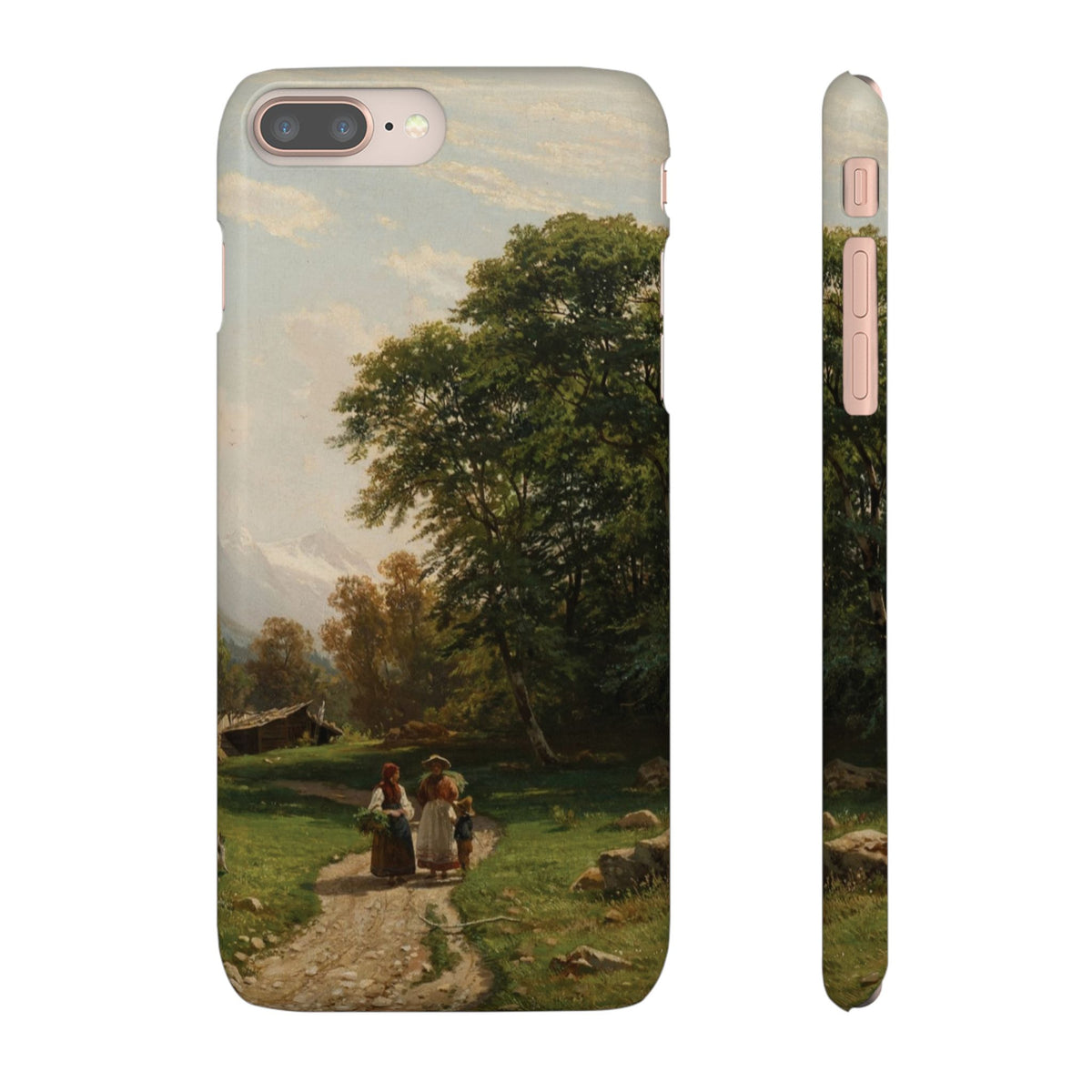 Swiss Landscape by Ivan Ivanovich Shishkin - iPhone Slim Case