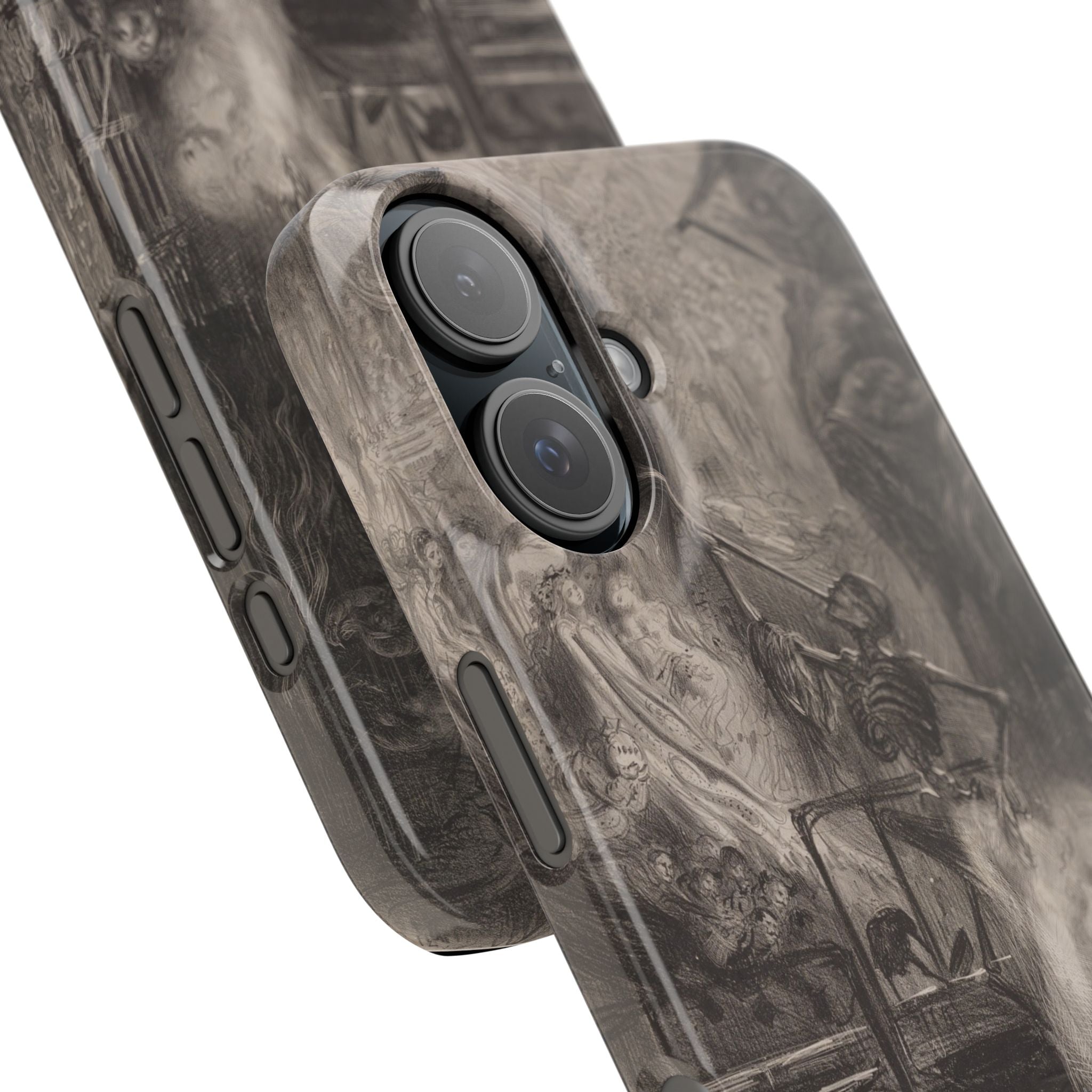 La Rue de la Vieille Lanterne (The Suicide of Gérard de Nerval) by Gustave Doré - iPhone Slim Case