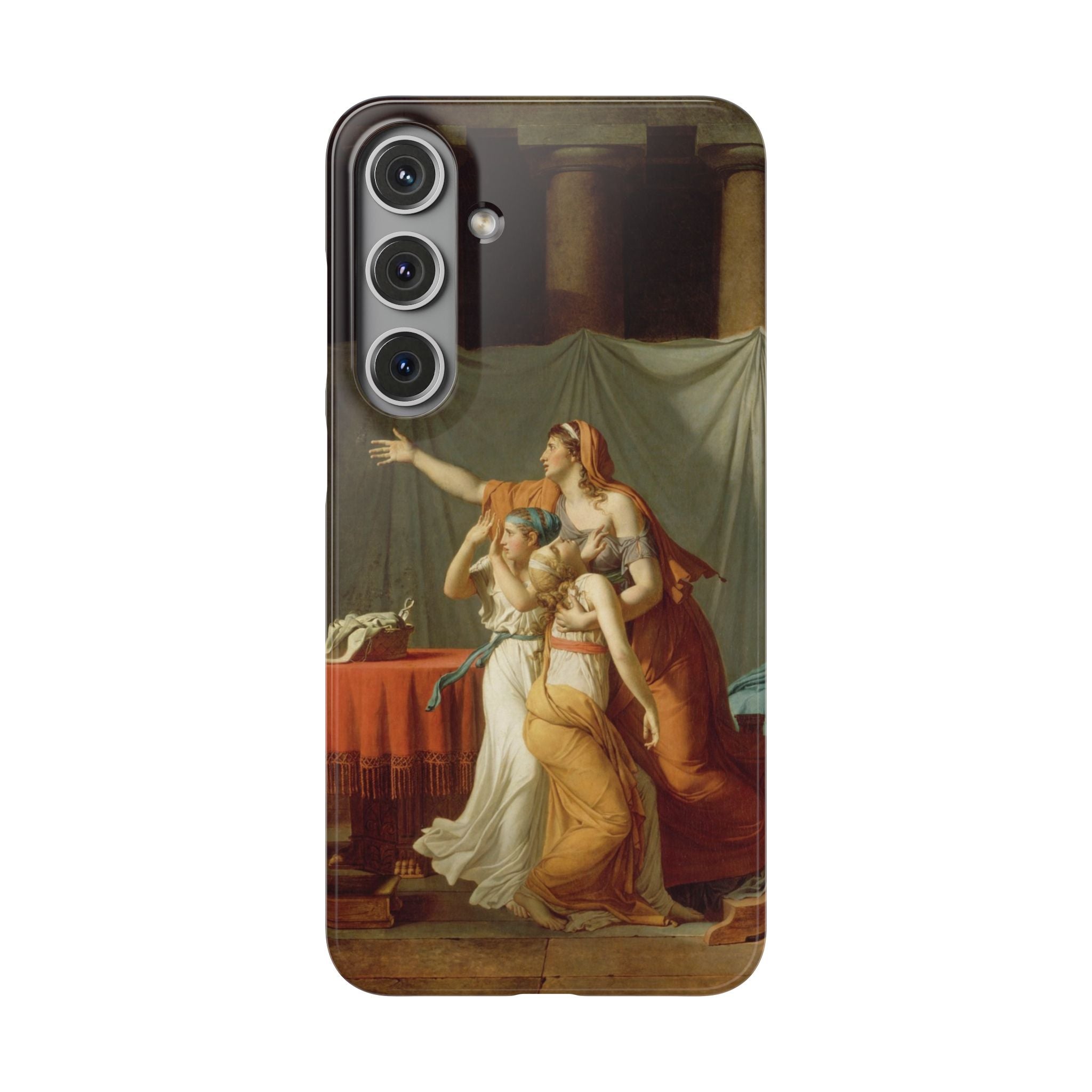 The Lictors Bring to Brutus the Bodies of His Sons II by Jacques-Louis David - Samsung Slim Case