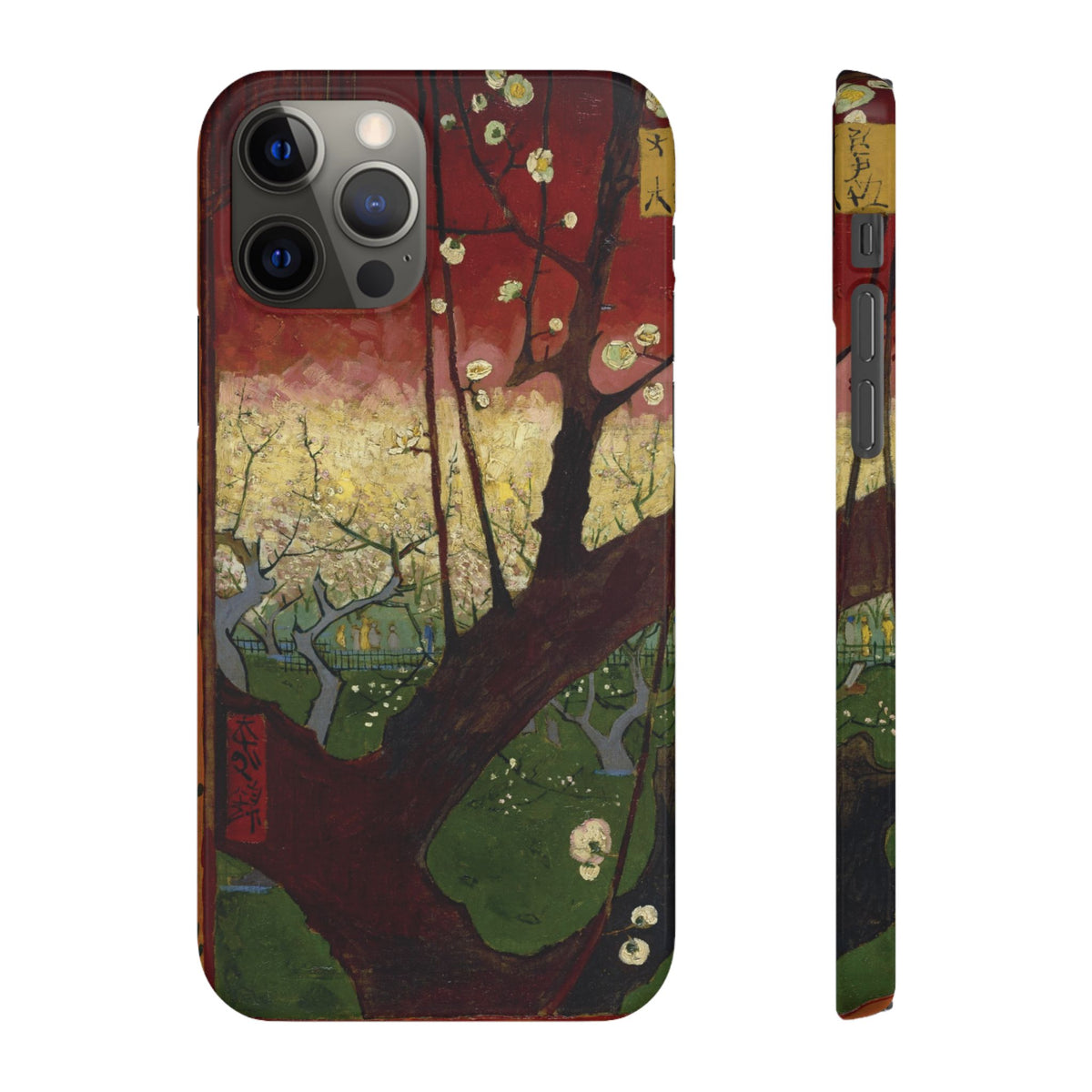 Flowering Plum Tree after Hiroshige by Vincent van Gogh - iPhone Slim Case