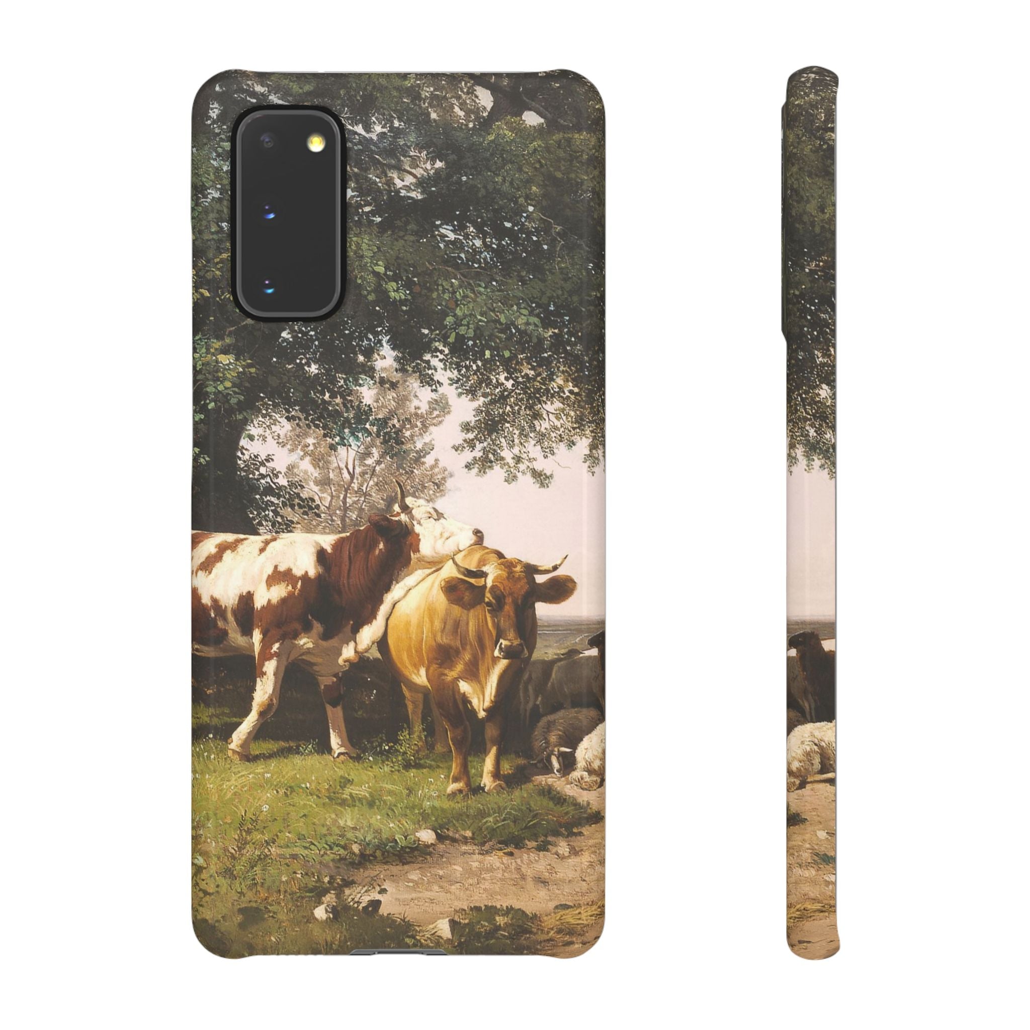 Herd under Trees by Ivan Ivanovich Shishkin - Samsung Slim Case