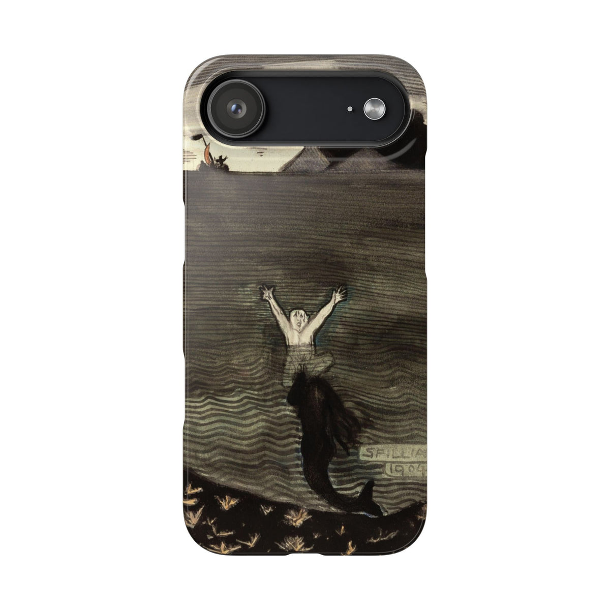 The Call of the Mermaid The Drowning by Leon Spilliaert - iPhone Slim Case