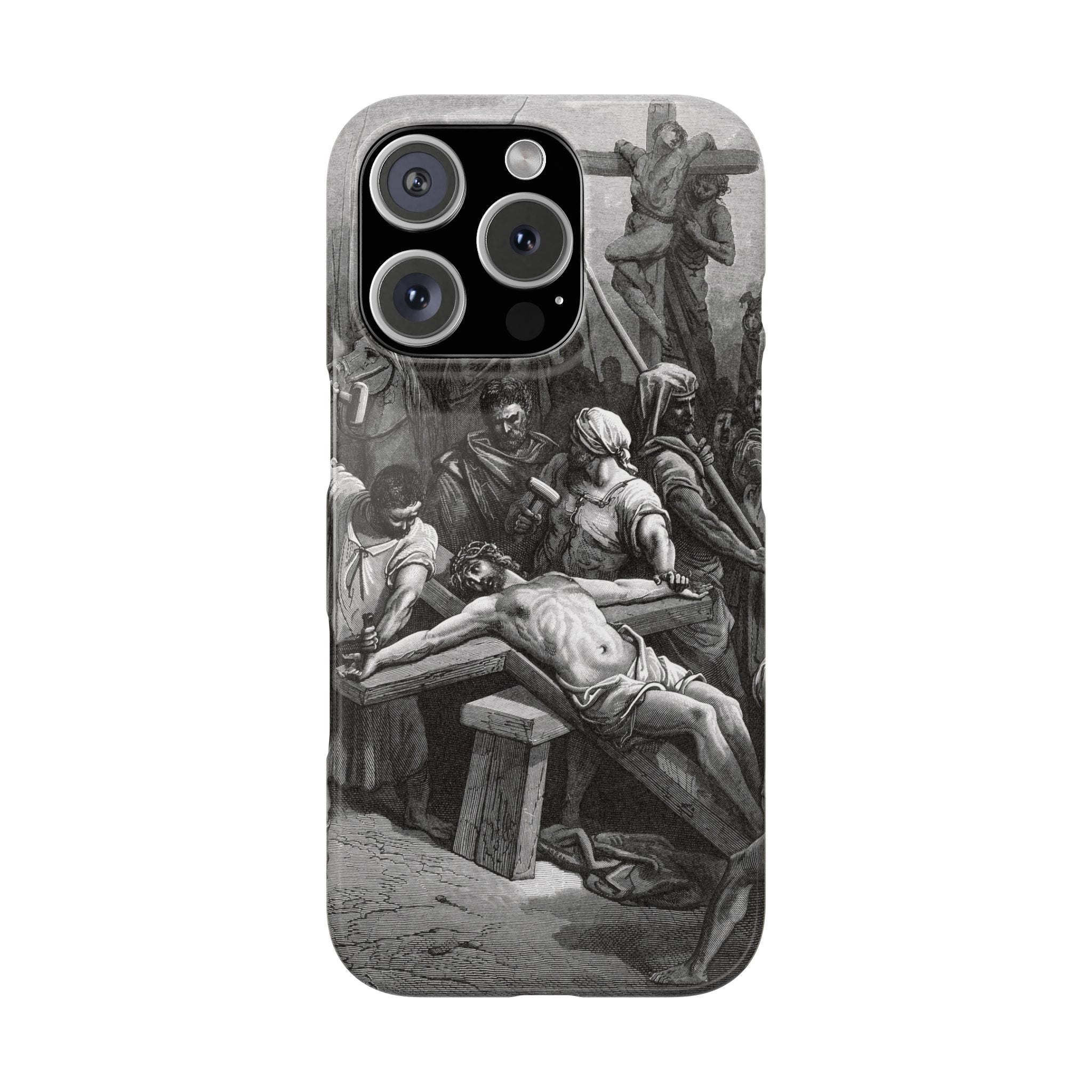 Crucifixion of Jesus by Gustave Doré - iPhone Slim Case