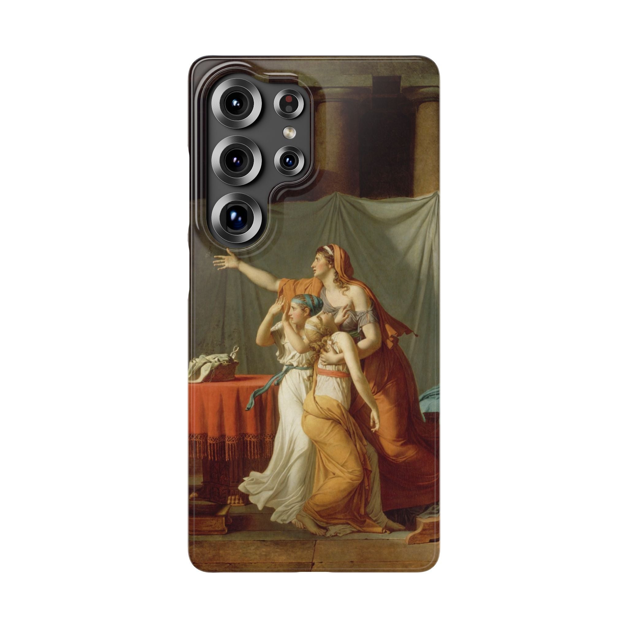The Lictors Bring to Brutus the Bodies of His Sons II by Jacques-Louis David - Samsung Slim Case